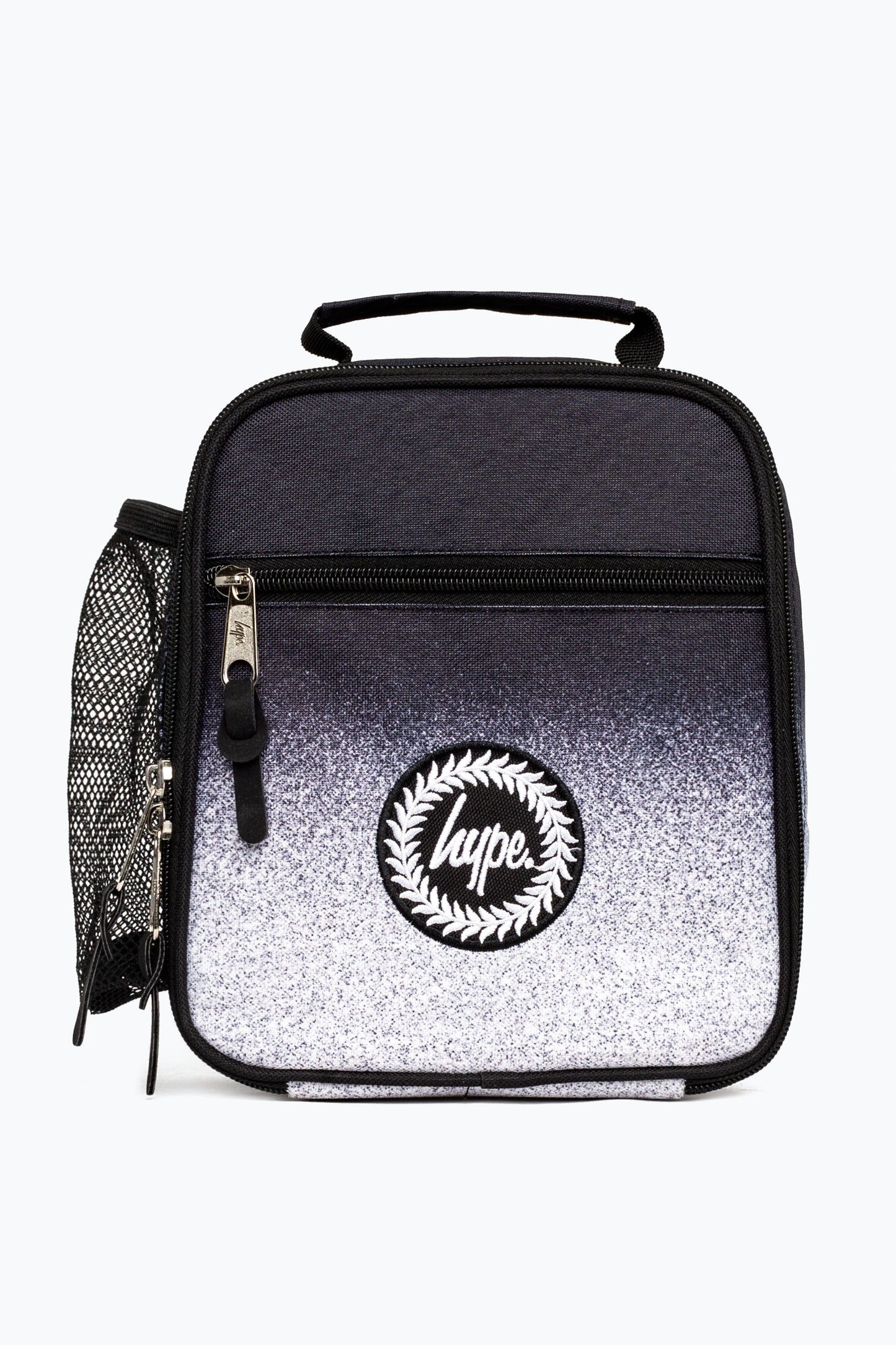 Hype Unisex Multi Black/White Speckle Fade/Backpack & Lunchbag Bundle