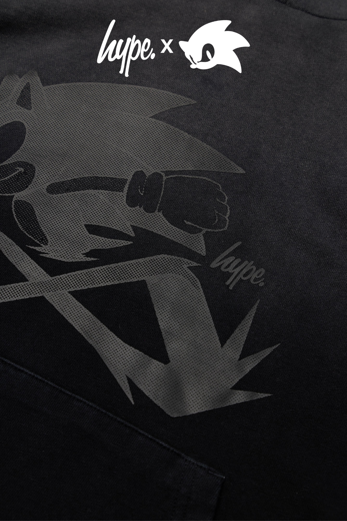 Hype x Sonic The Hedgehog™ Mens Black Sonic Doodle Hoodie