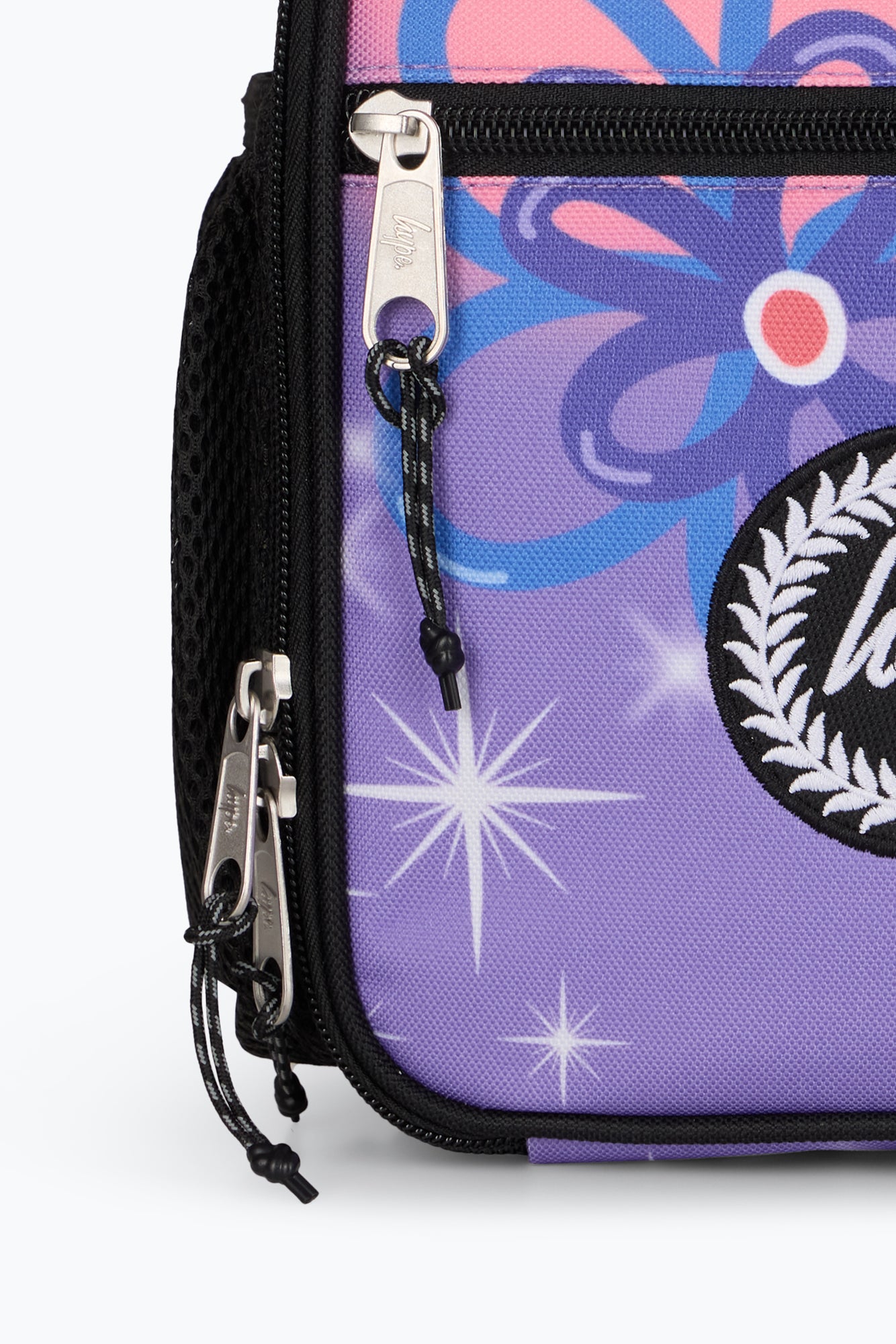 Hype Girls Purple Sparkle Flower Lunch Bag