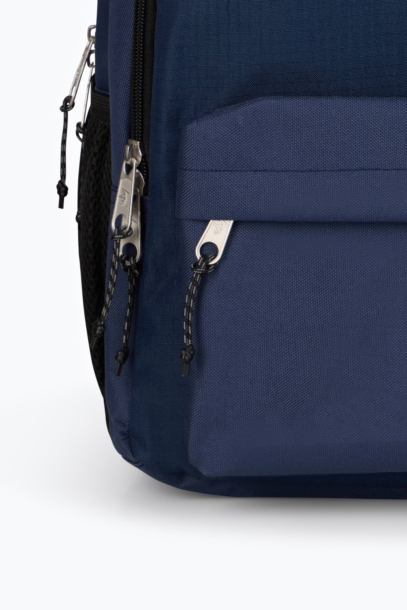 Hype Kids Navy Square Rubber Multi Pocket Backpack