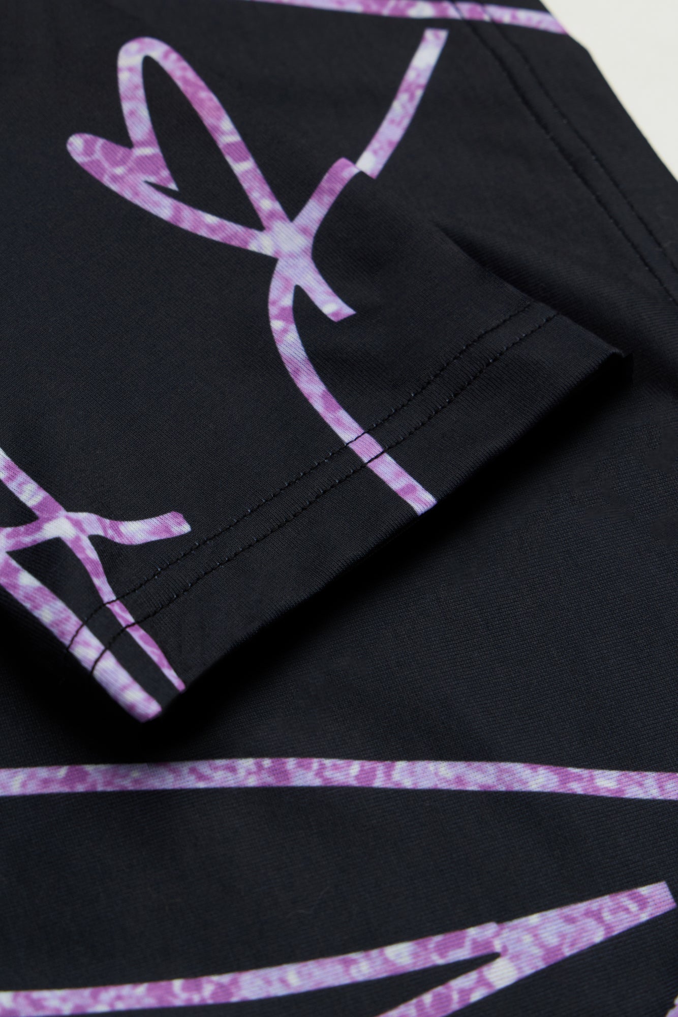 Hype Girls Black Scribble Hearts T-Shirt