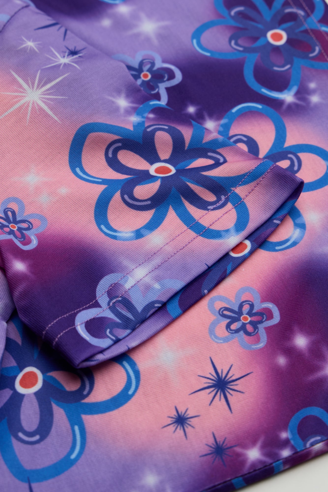 Hype Girls Purple Sparkle Flower T-Shirt