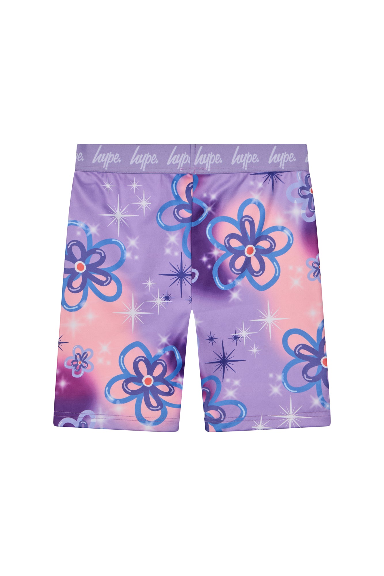 Hype Girls Purple Sparkle Flower T-Shirt & Shorts Set