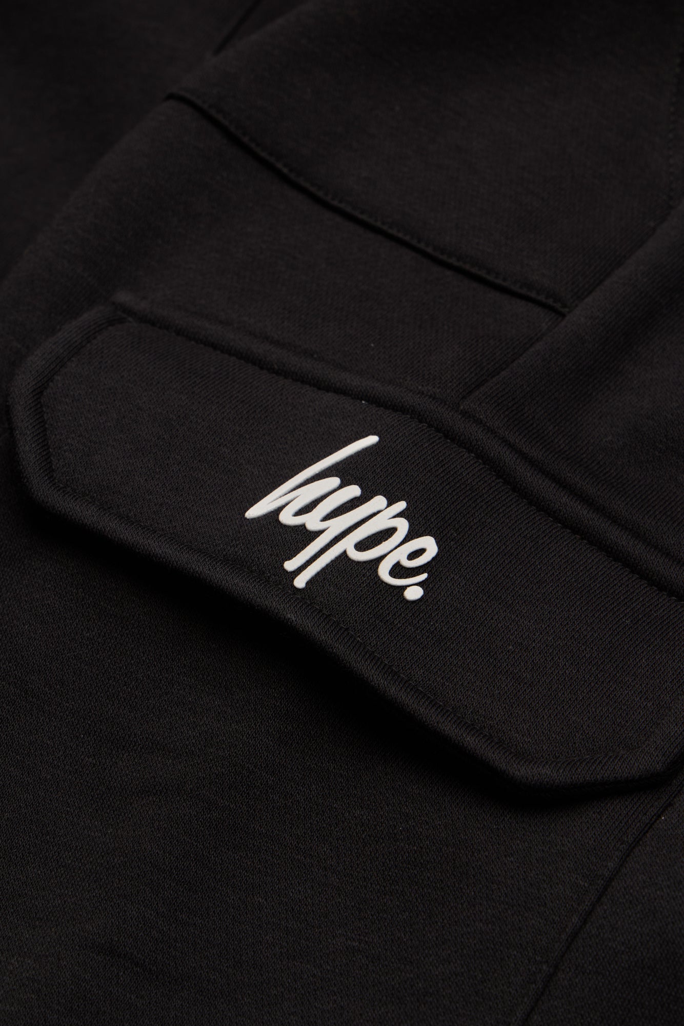 Hype Boys Black Cargo Pocket Joggers