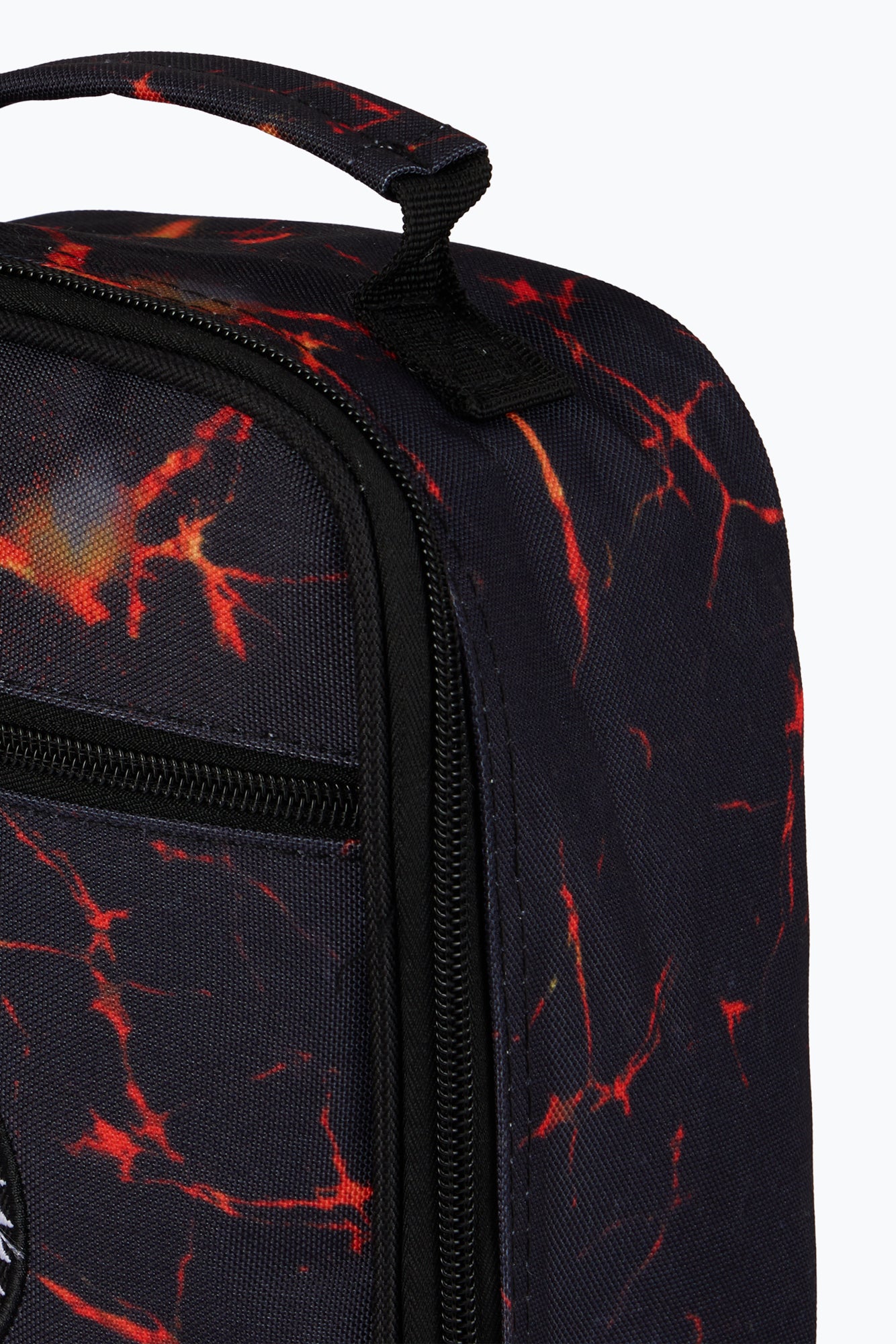 Hype Boys Black Lava Print Lunch Bag