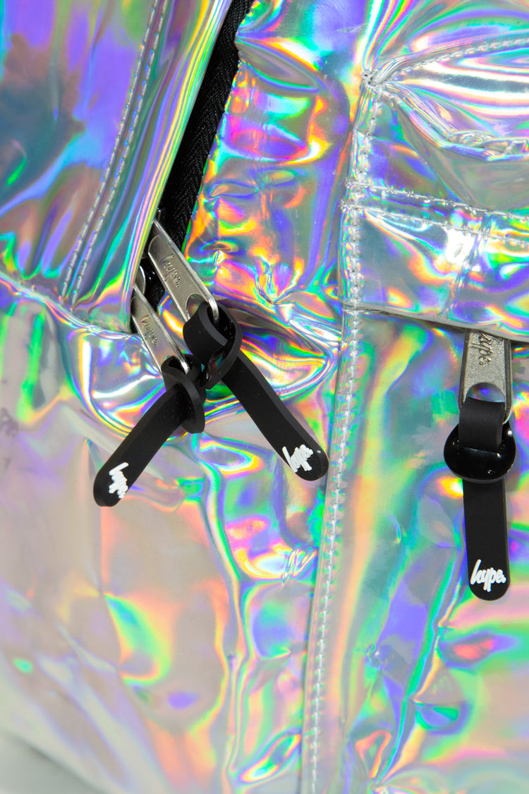 HYPE SILVER HOLOGRAPHIC BACKPACK