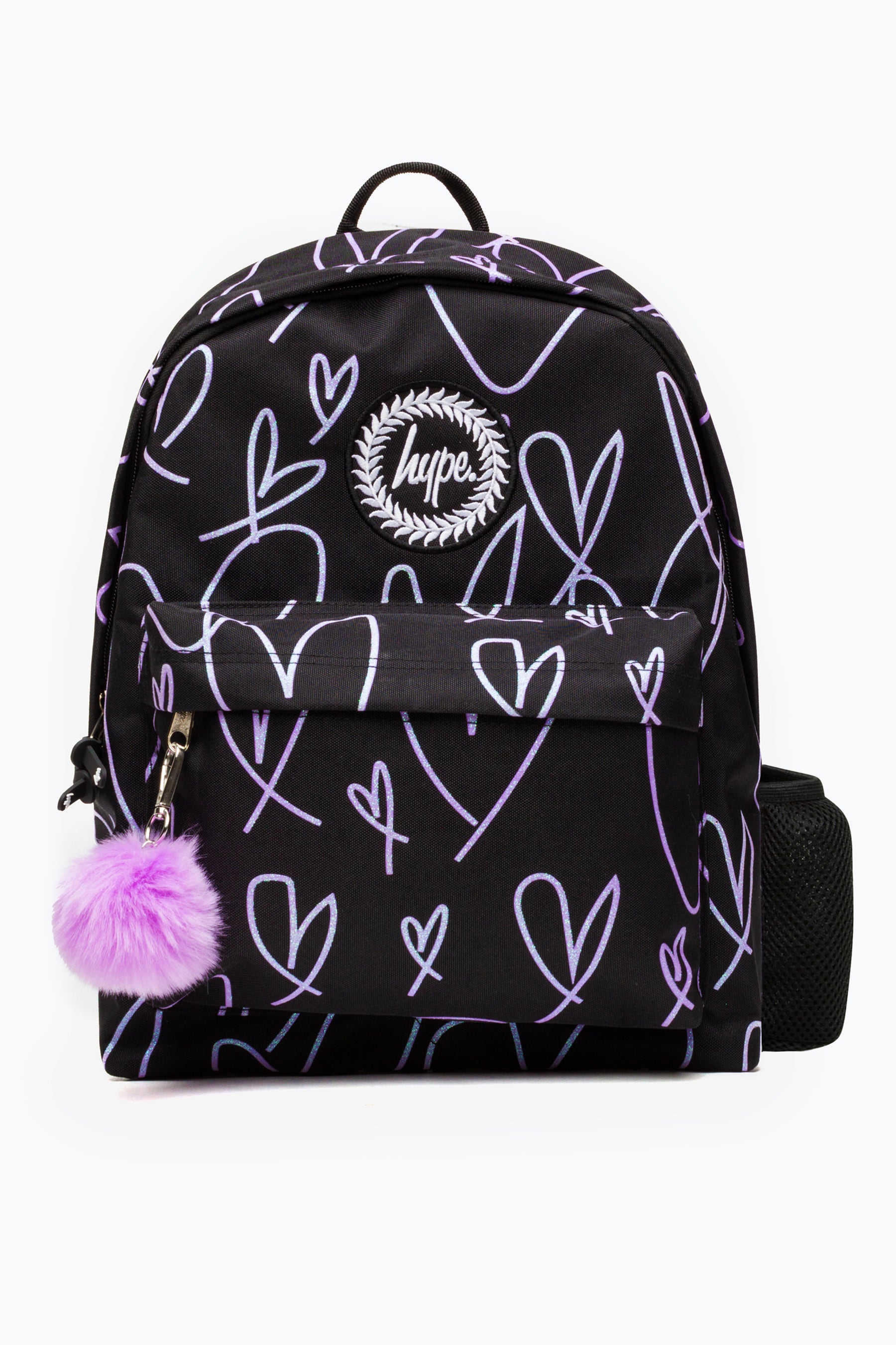 Black glitter backpack best sale