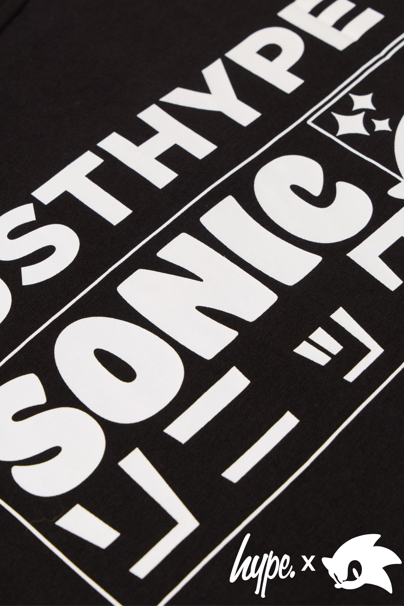 Hype x Sonic The Hedgehog™ Mens Black Retro Sonic T-Shirt