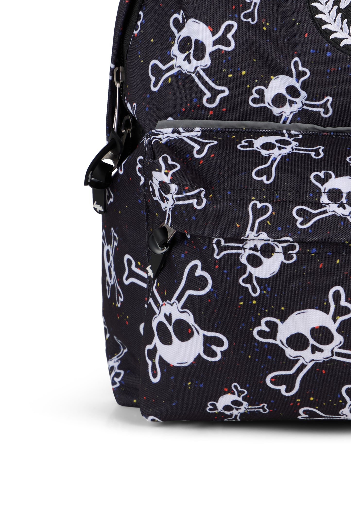 Hype Boys Black Skull Splat Backpack