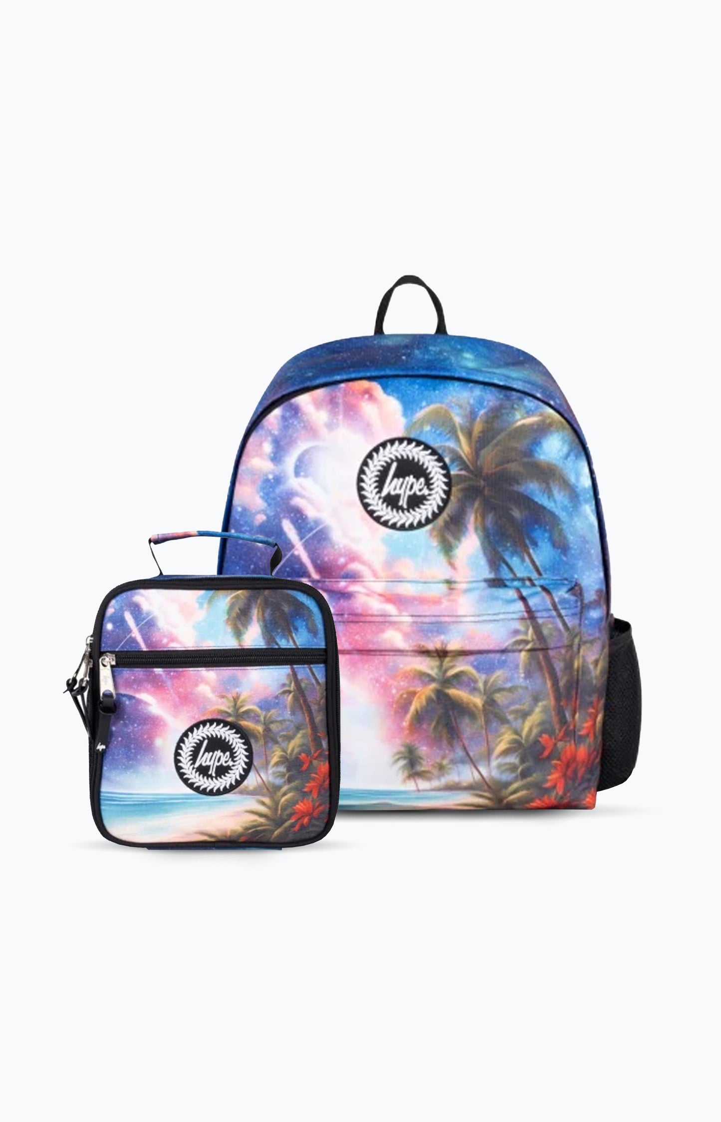 Hype Unisex Multi Tropic Space Iconic Backpack & Lunch Bag Bundle