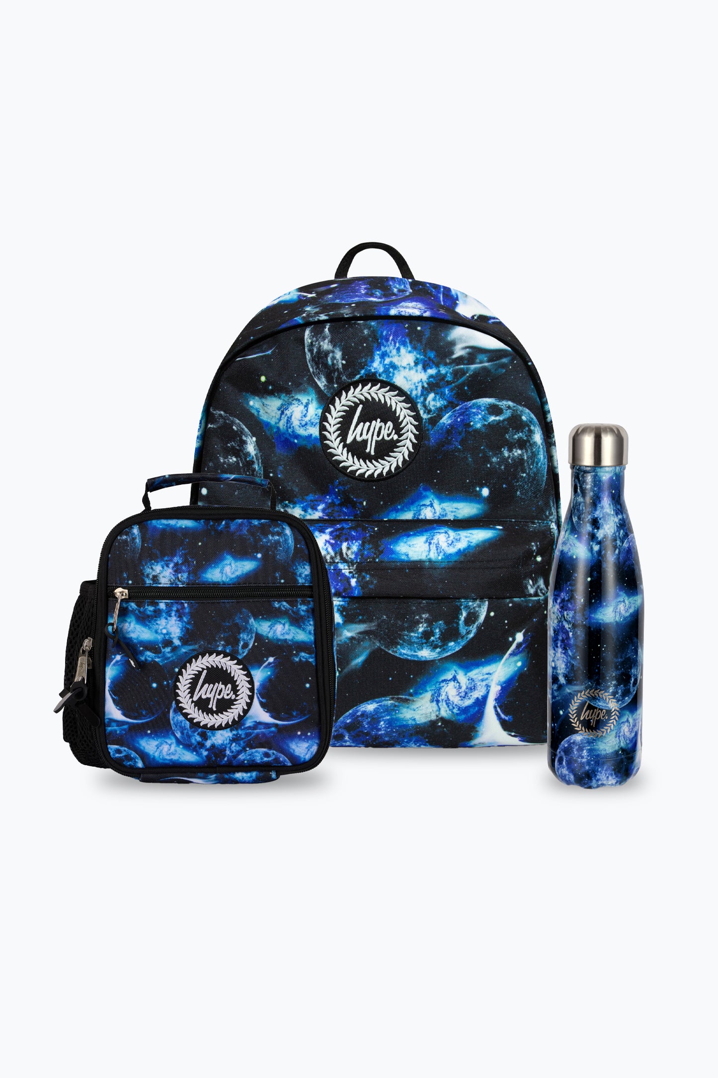 Hype Unisex Blue Moons Backpack, Lunch Bag & Bottle Bundle