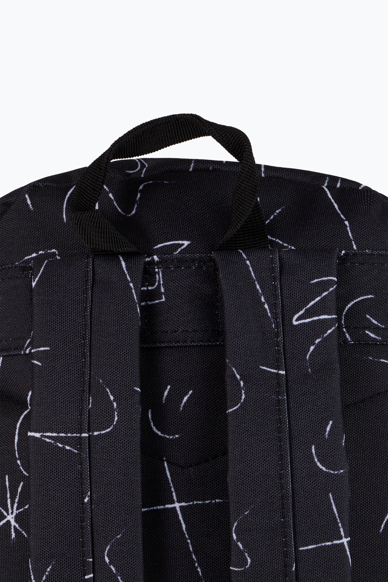 Hype Unisex Black Crayon Doodle Backpack