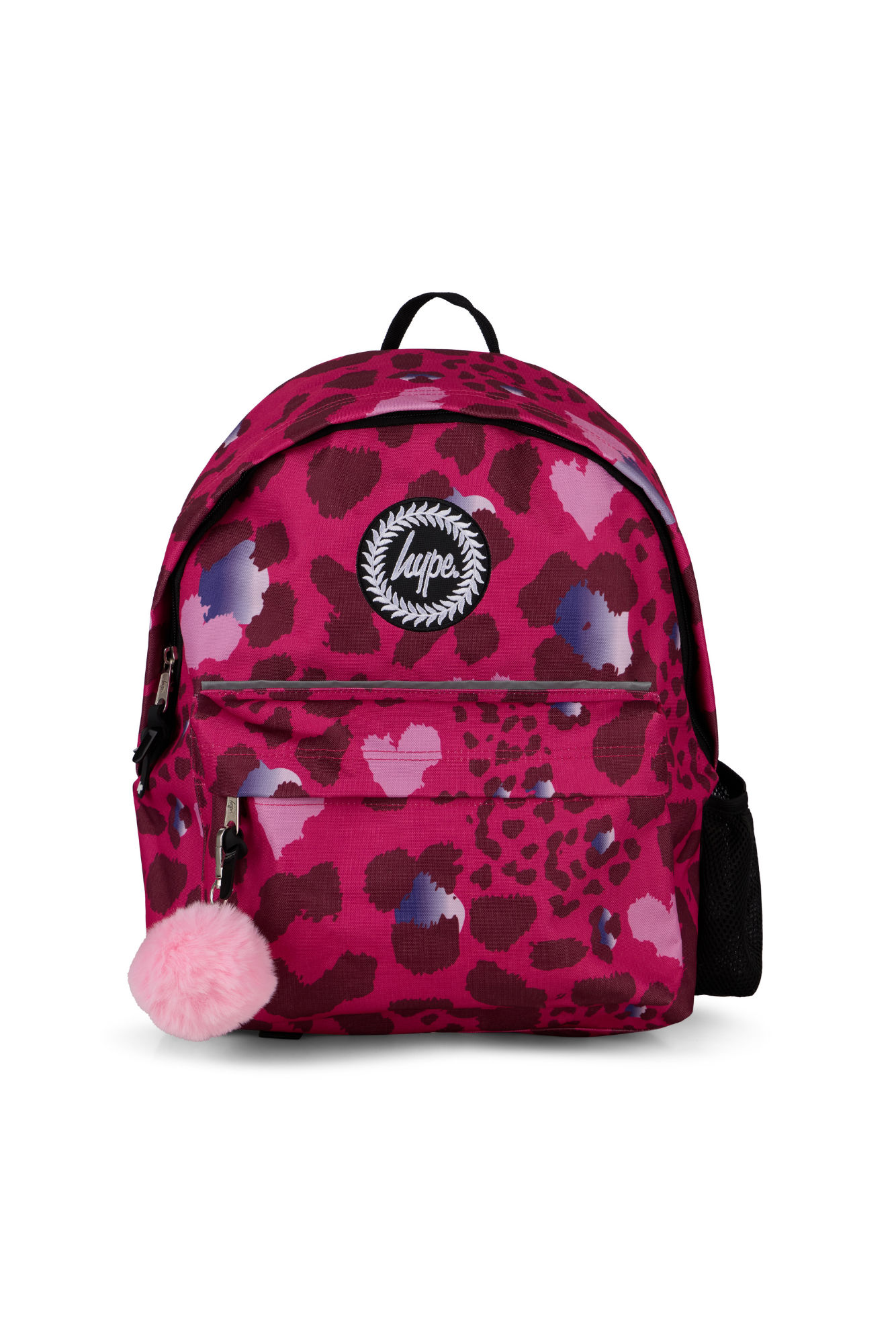 Heart Shaped Leopard Print Backpack with Spikes Punk Rock Mini Bag Adjustable Cheetah-Print-Heart-Backpack-  main image 3