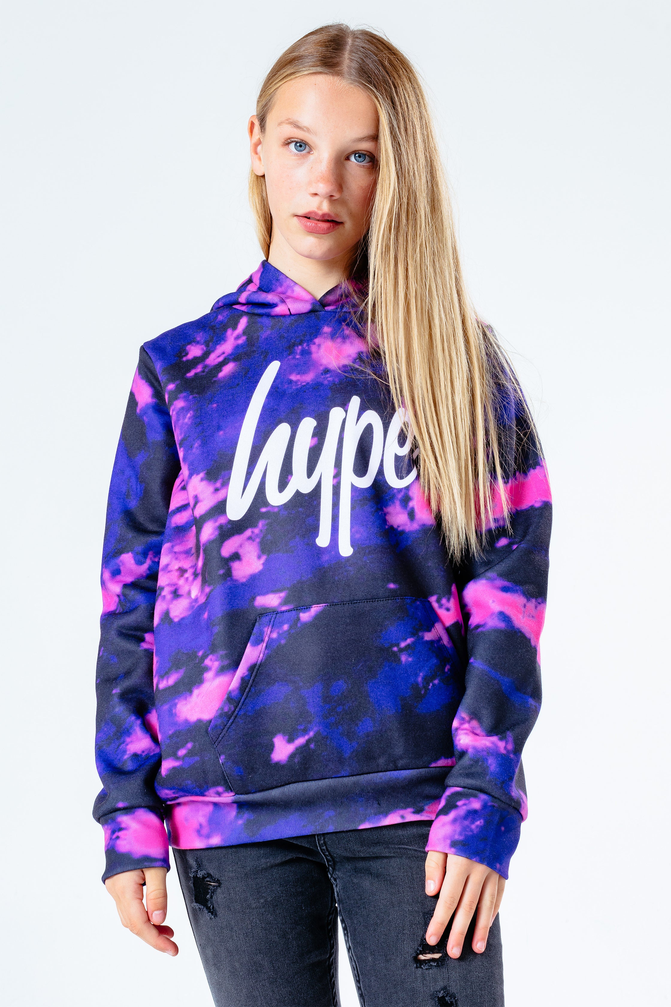 Hype tie deals dye hoodie