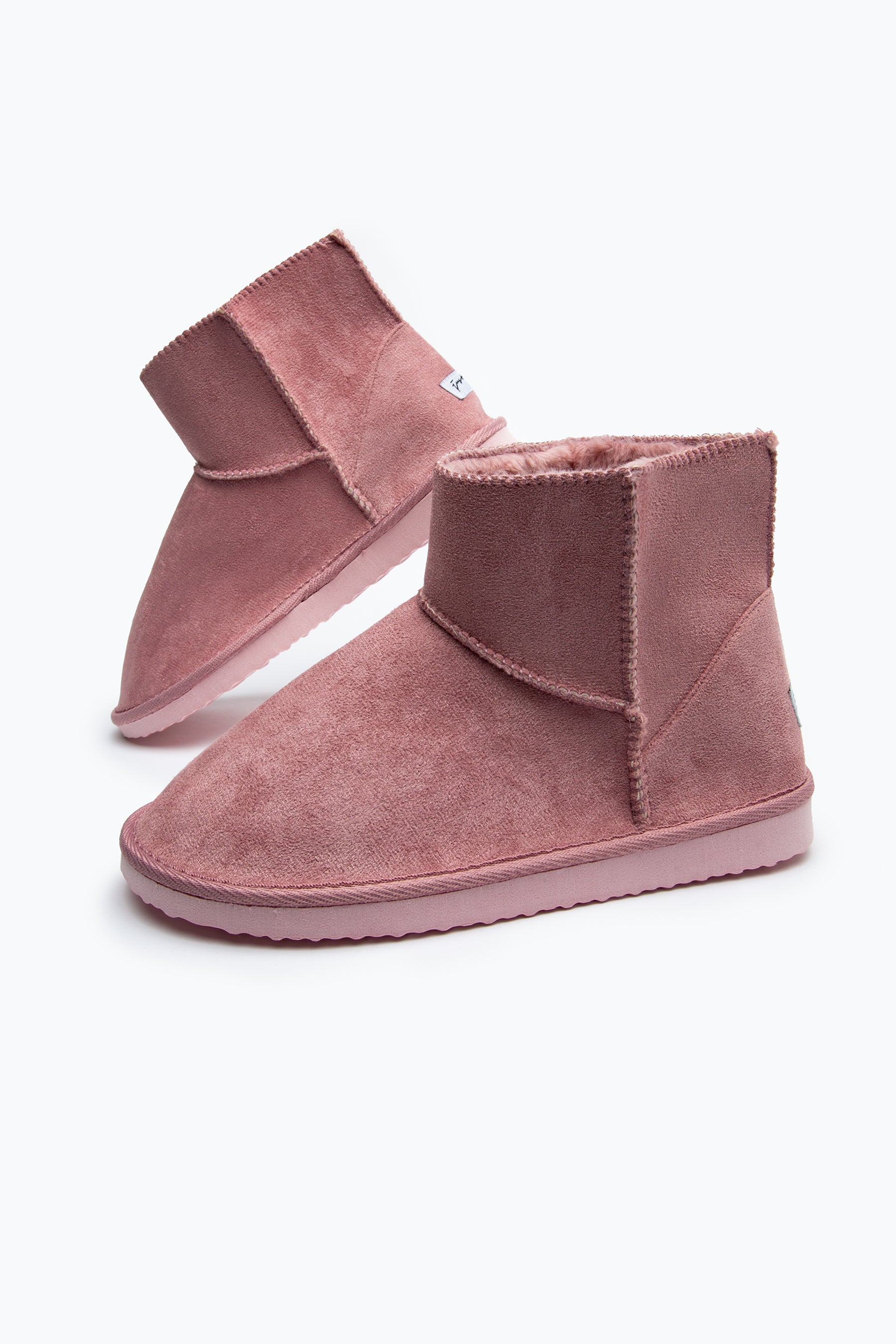 Pink slipper 2024 boots womens