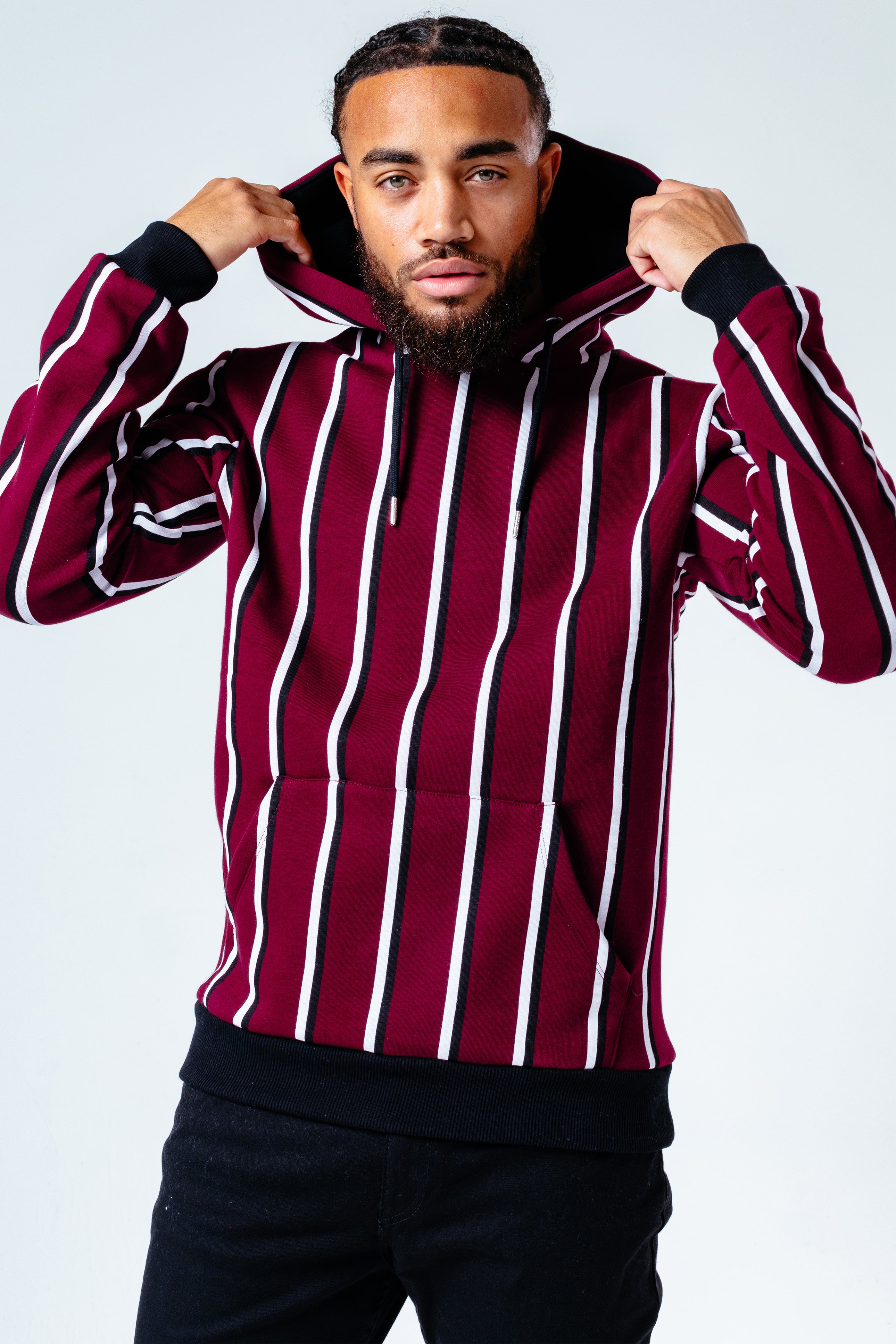 Striped mens outlet hoodie