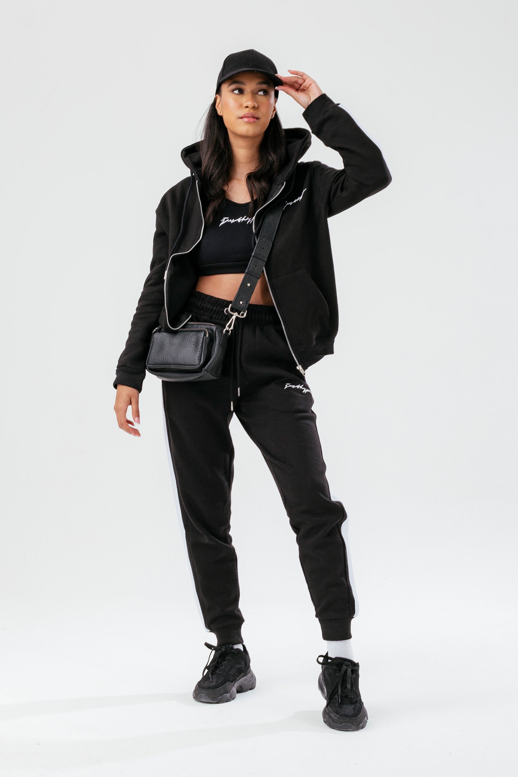 Taking Over Sweatpants - Black  Cropped hoodie outfit, Fashion