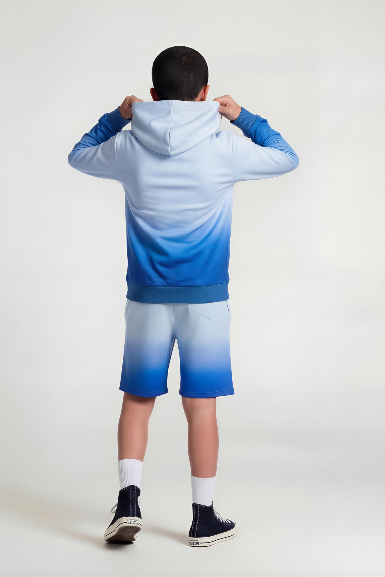 Hype Boys Blue Fade Hoodie