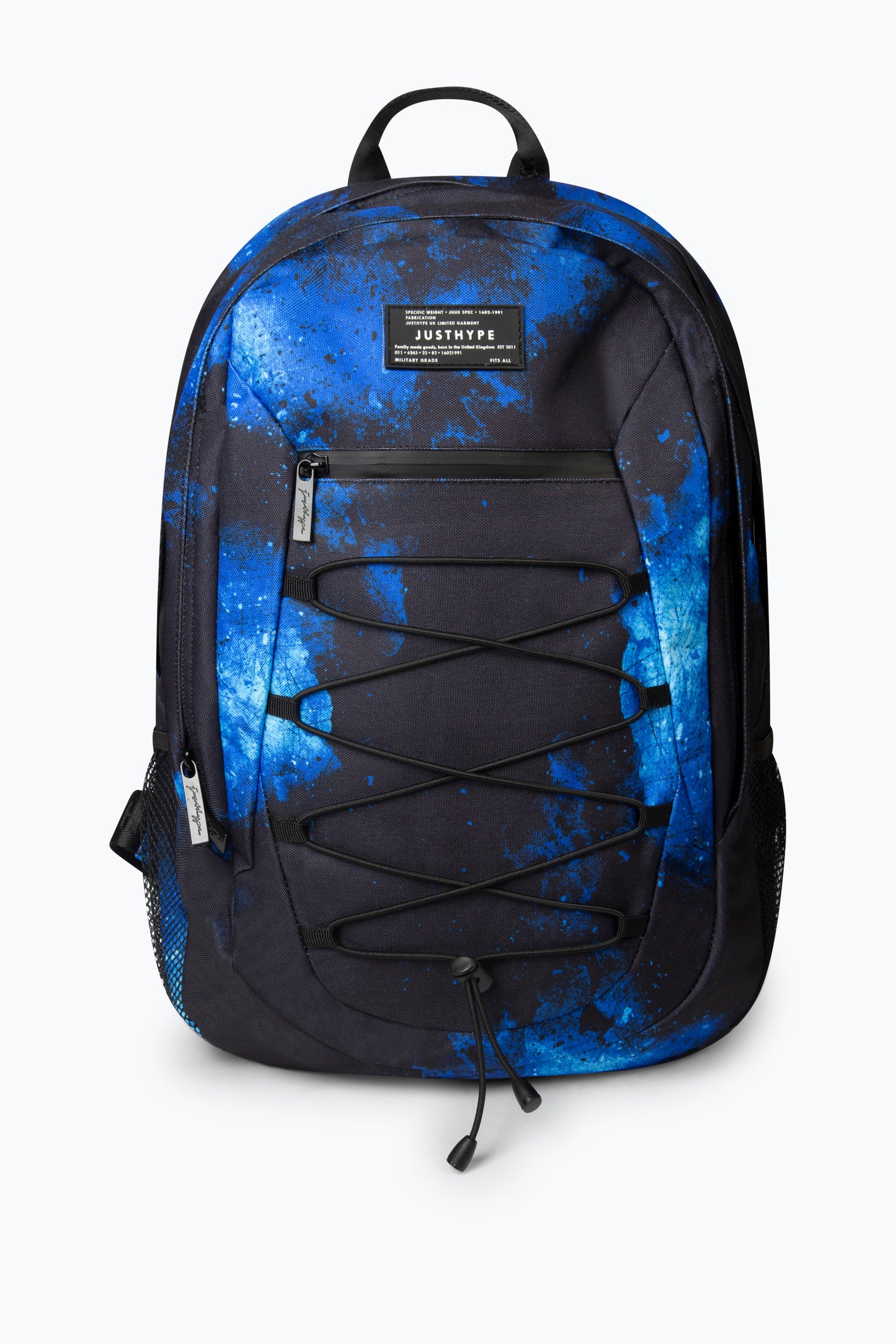 Hype Kids Black Blue Grunge Maxi Backpack