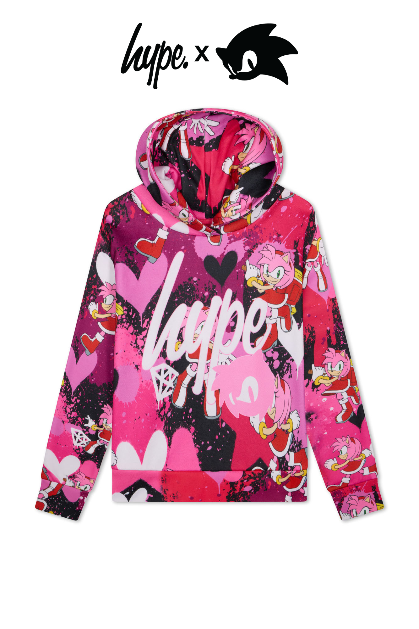 Hype x Sonic The Hedgehog™ Girls Multi Amy Rose Hoodie