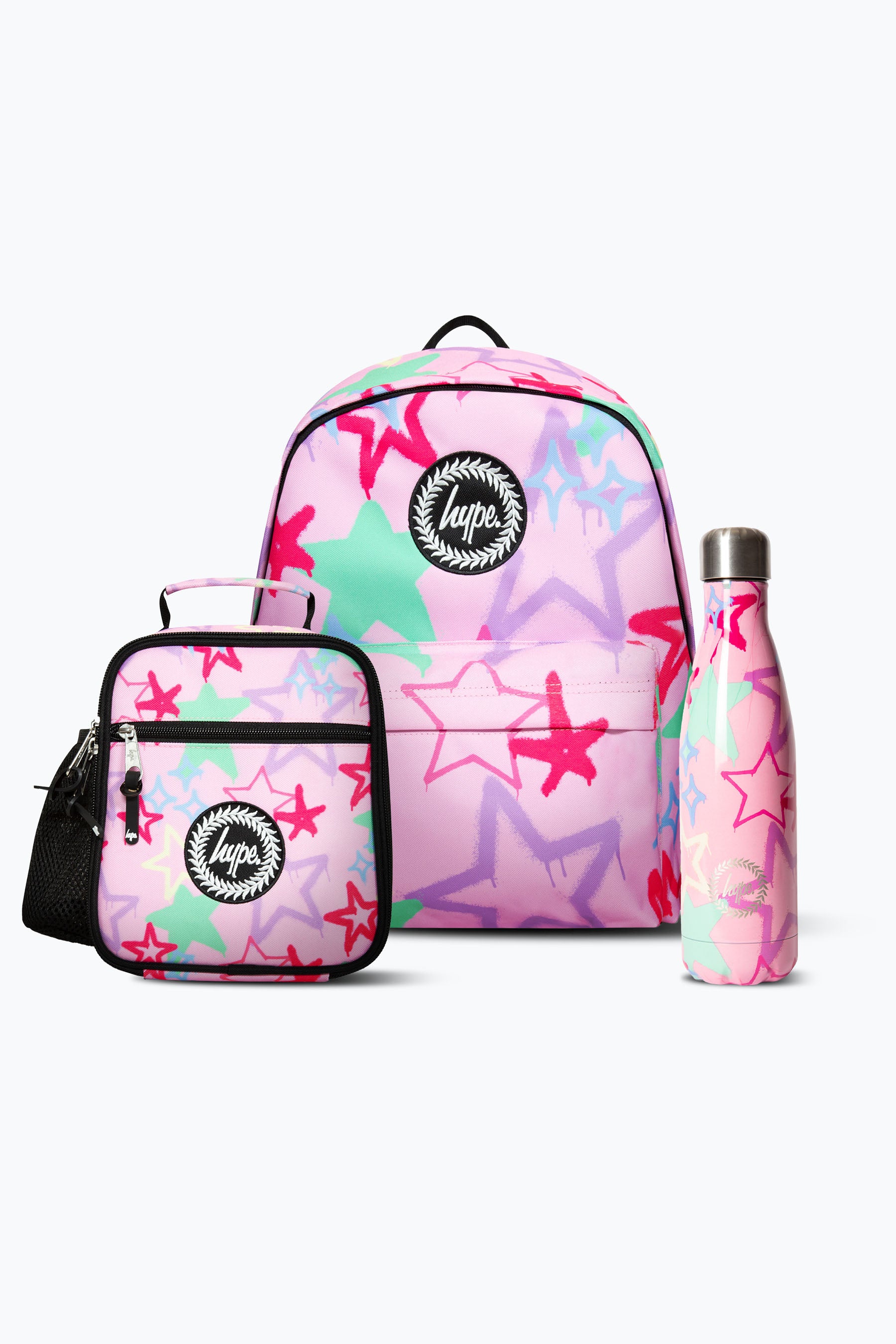 Graffiti Stars Backpack Lunchbag & Bottle Bundle