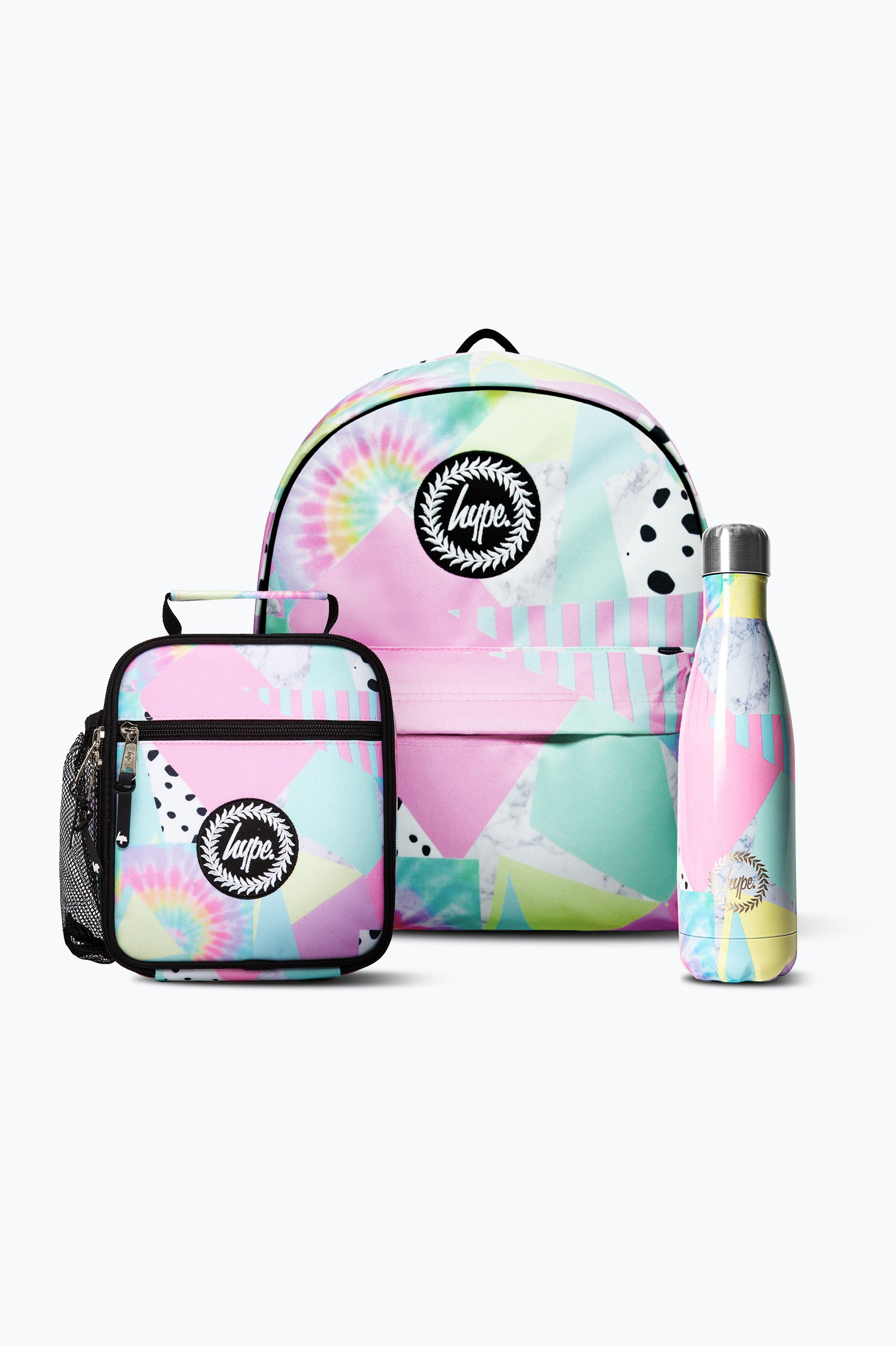 Pastel Collage Lunch Bag & Bottle Bundle