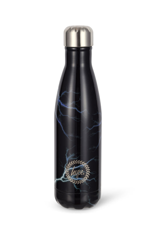 Hype Boys Black Lightning Thermal Water Bottle
