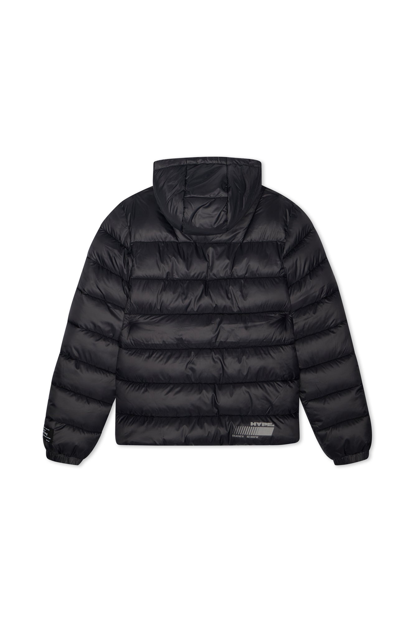 Hype Kids Black Padded Reflective Jacket