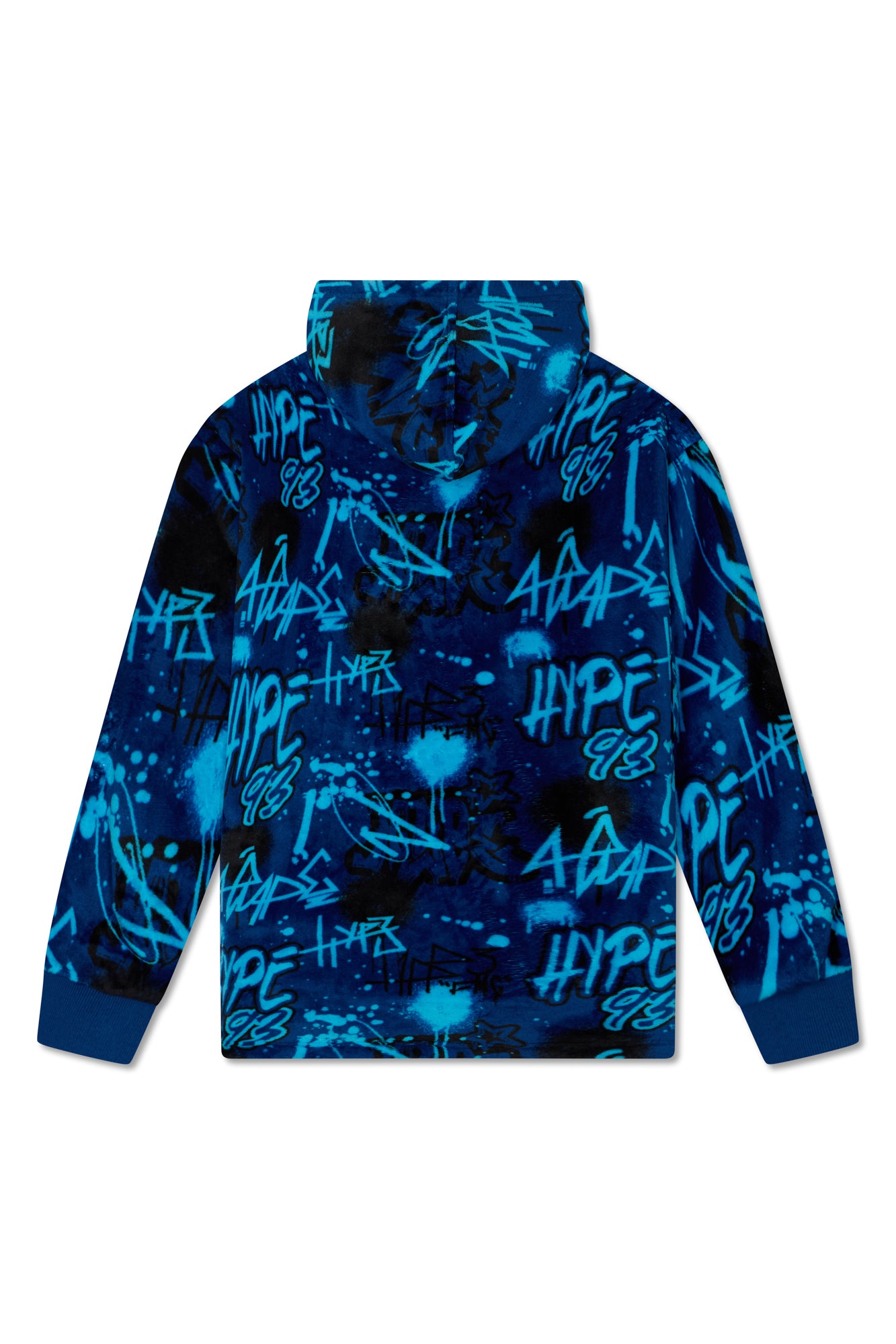 Hype Boys Blue Graffiti Oversized Blanket Hoodie