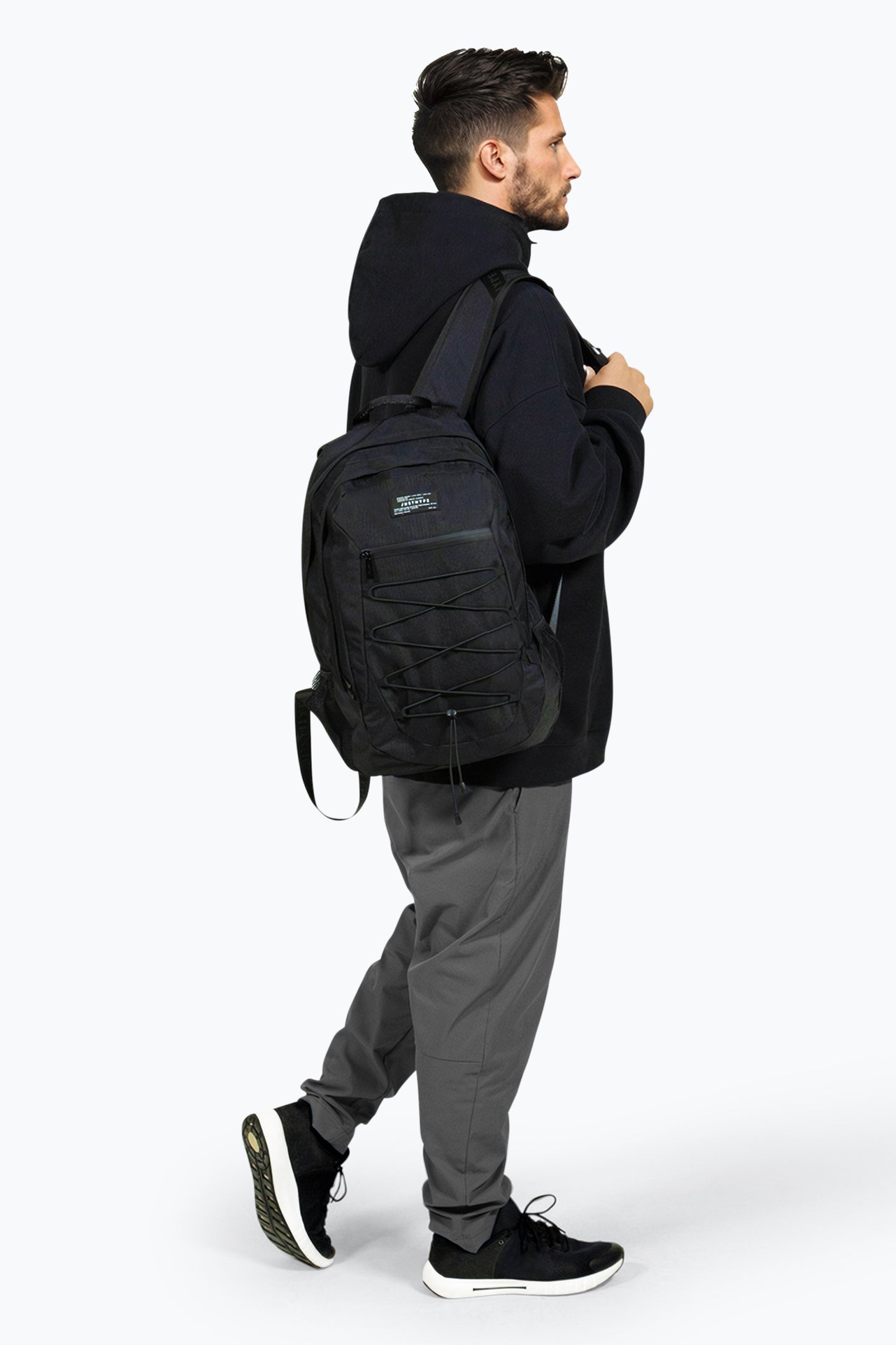 Hype Unisex Black Maxi Backpack