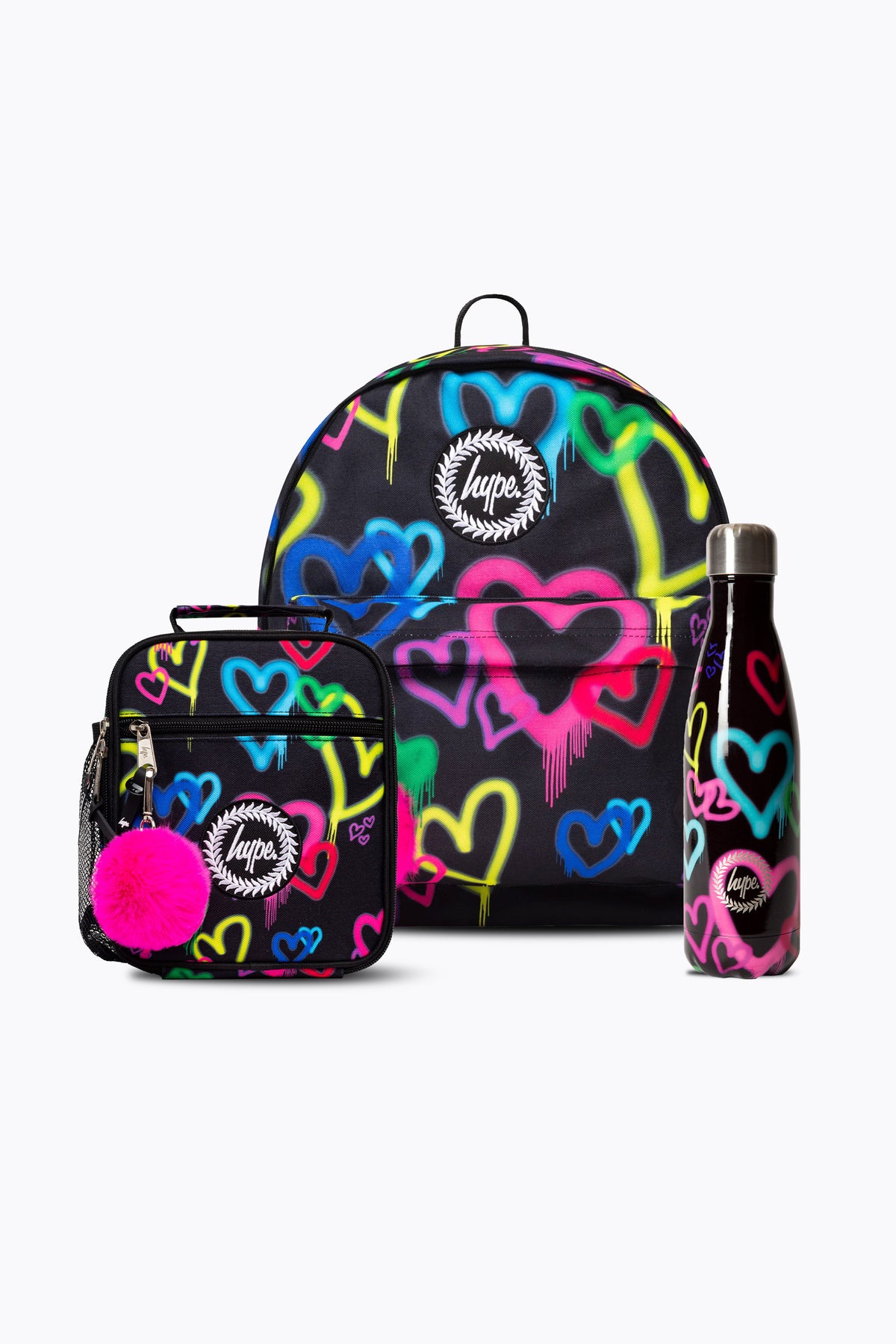 Graffiti Hearts Lunchbag & Bottle Bundle