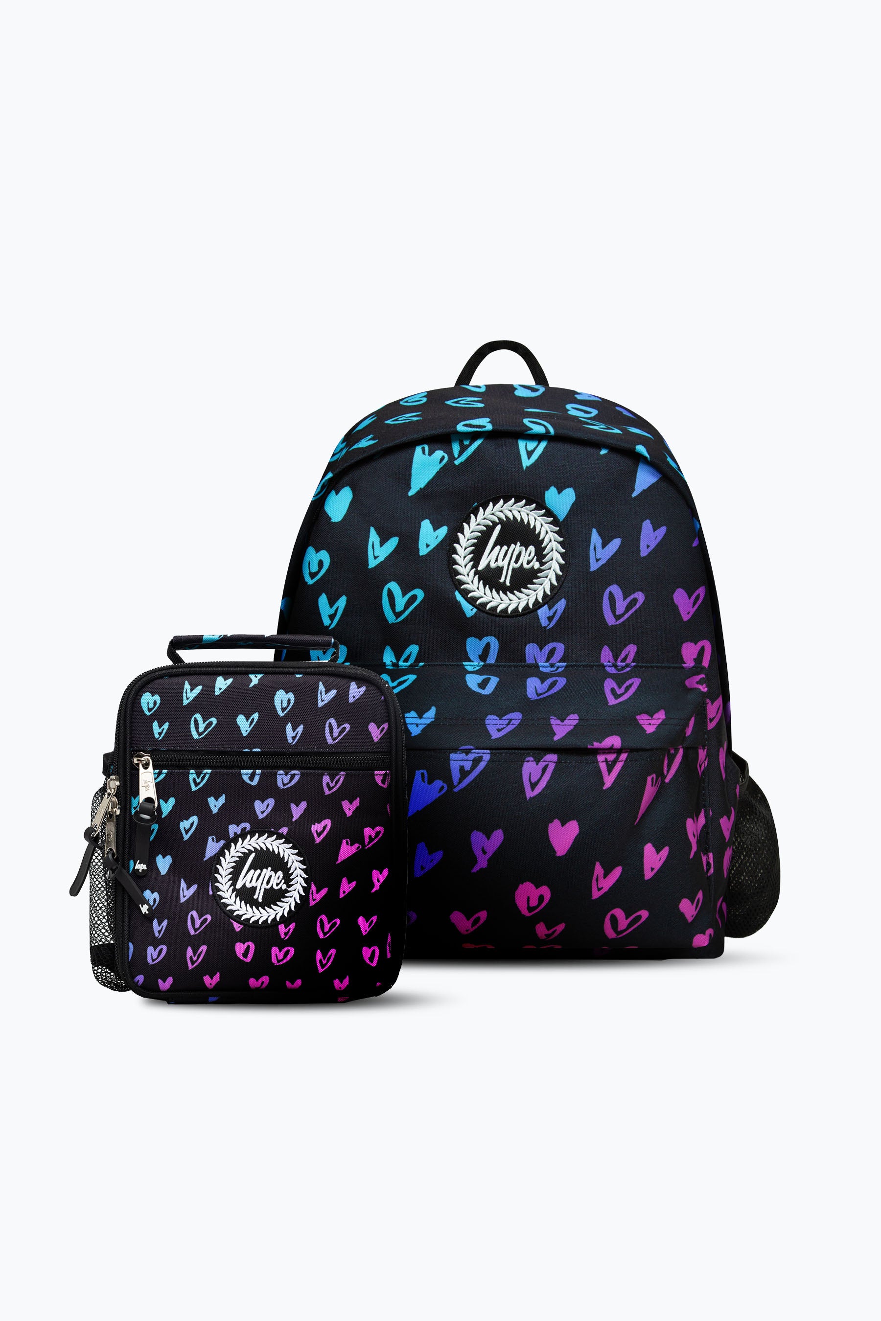 Scribble Heart Crest Backpack & Lunch Bag Bundle