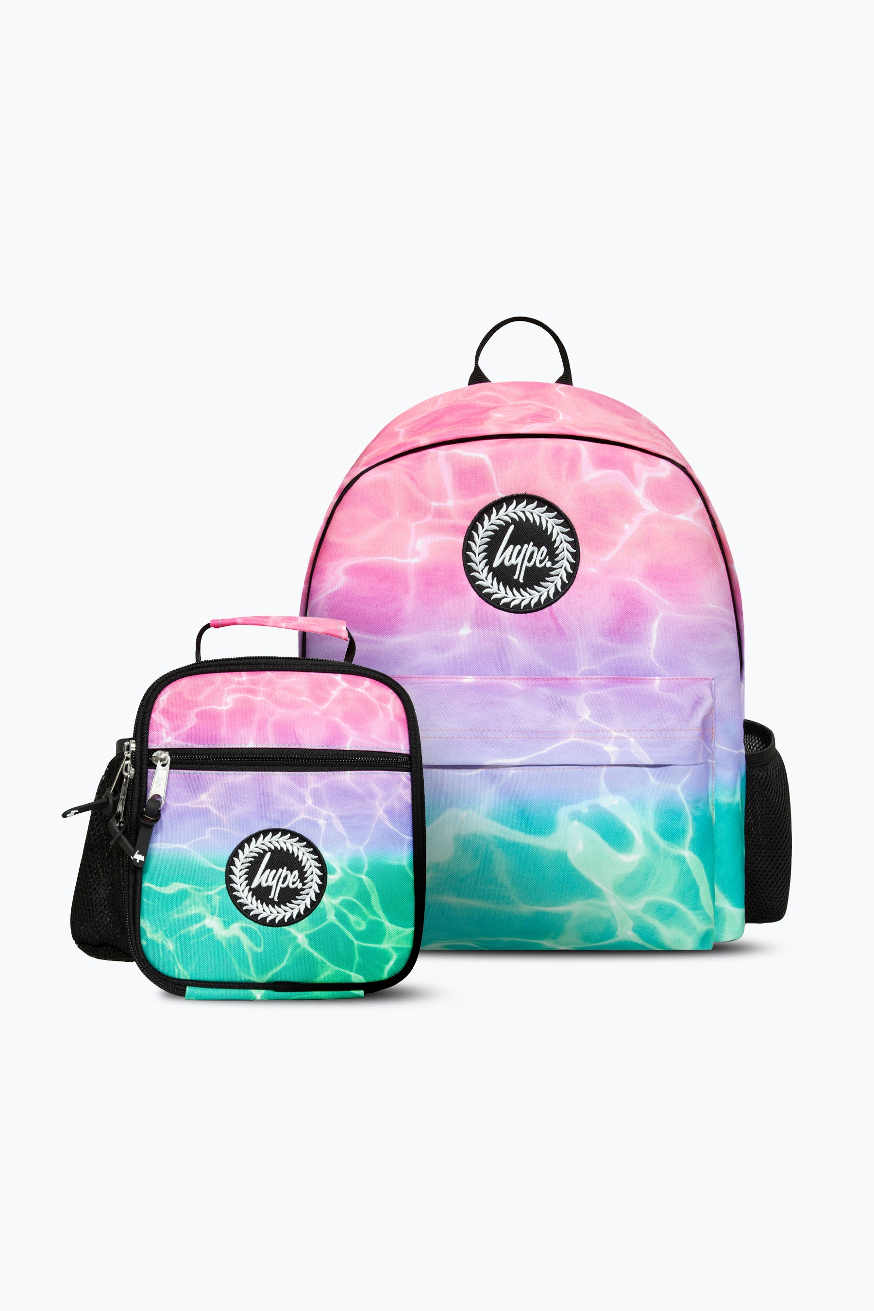 Pink Turquoise Pastel Pool Backpack & Lunch Bag Bundle