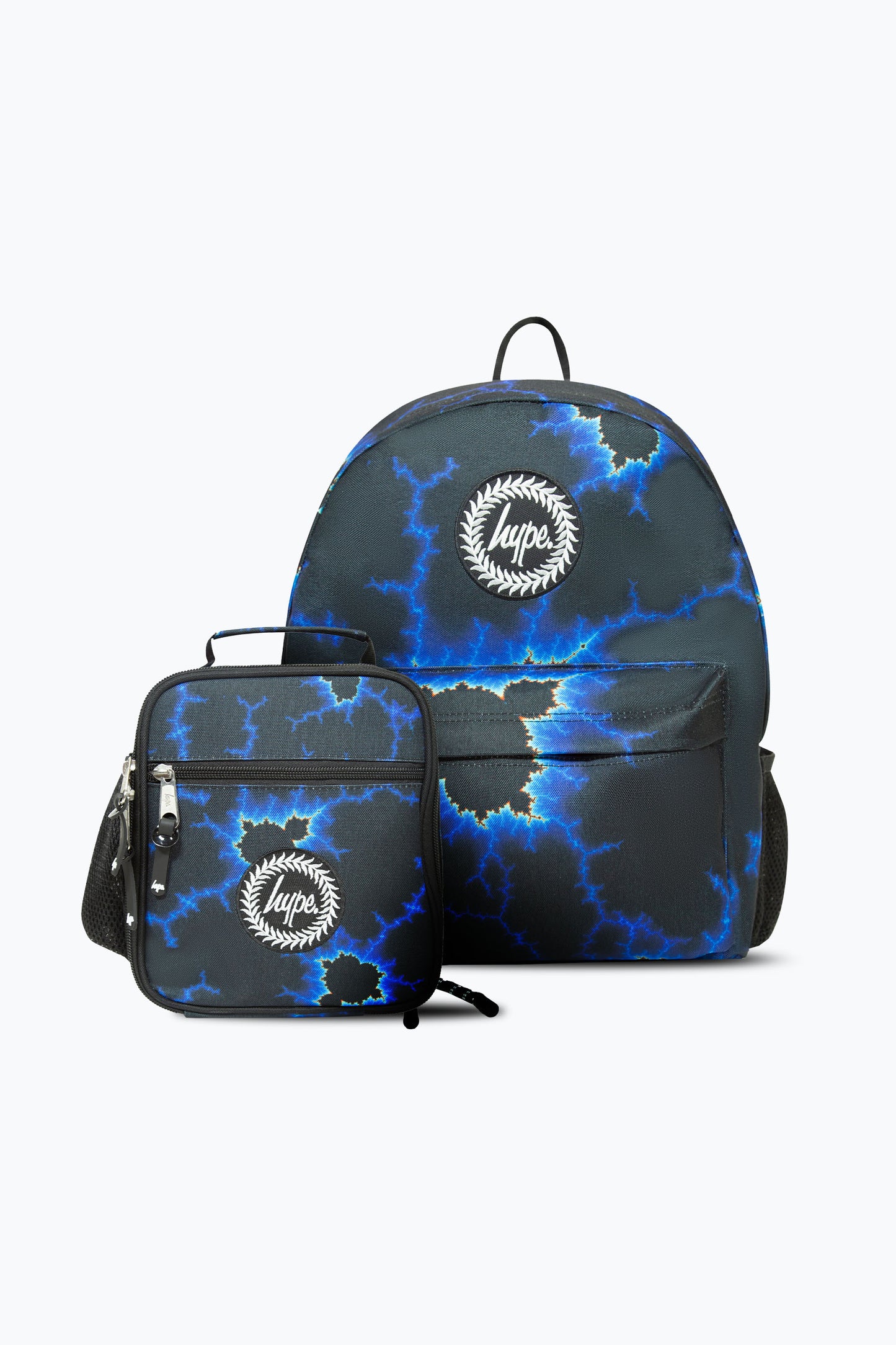 Hype Boys Blue Lightning Backpack & Lunch Bag Bundle