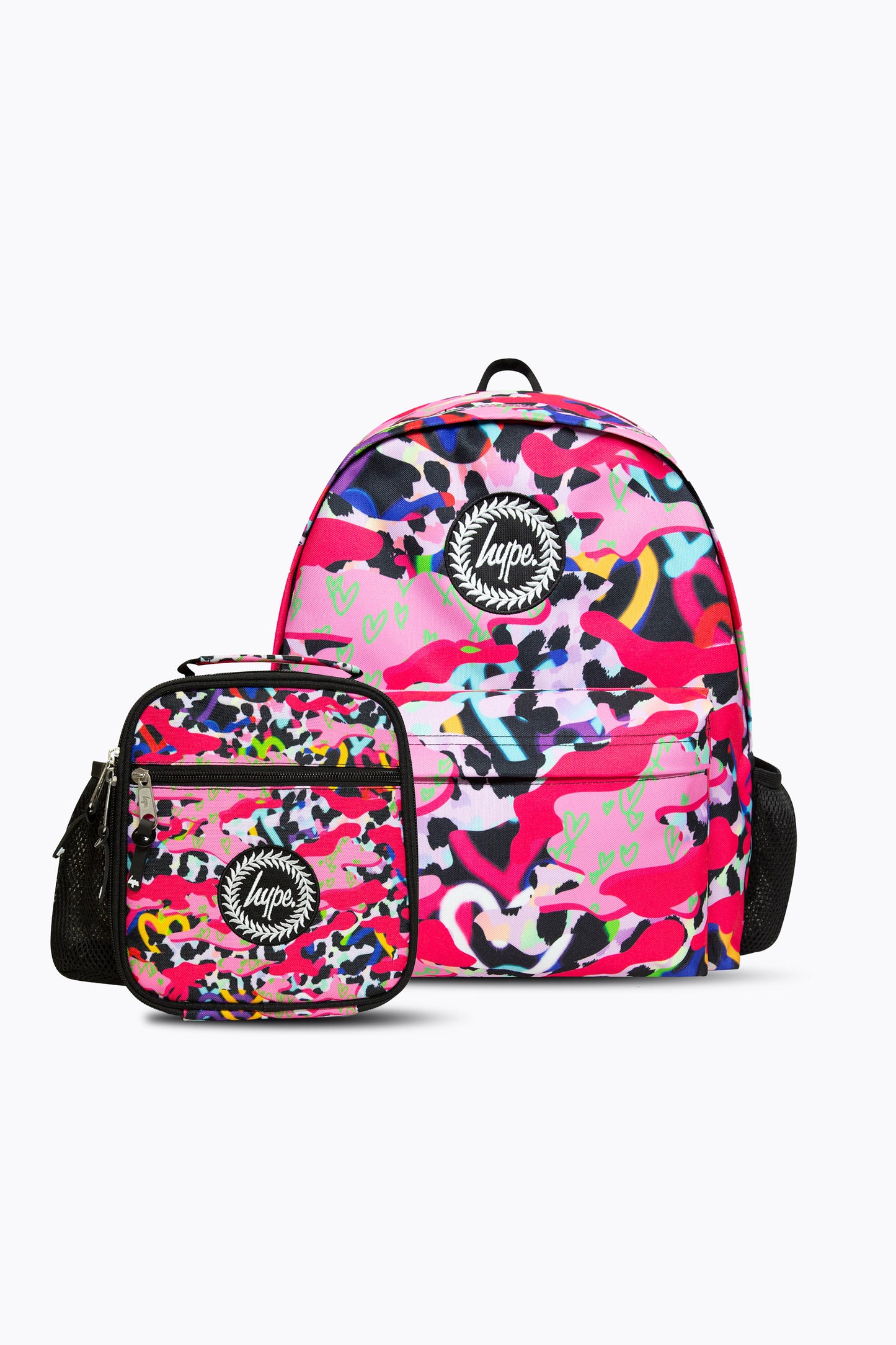 Hype Girls Pink Patterns Backpack & Lunch Bag Bundle