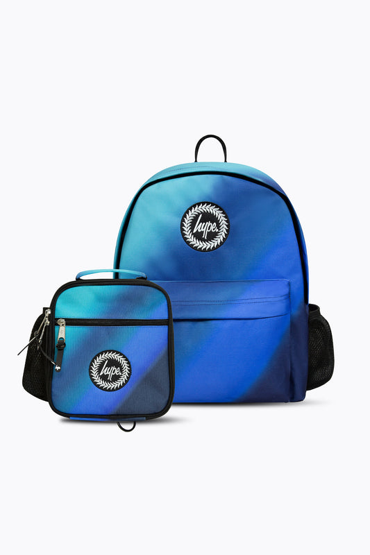 Hype Boys Blue Gradient Backpack & Lunch Bag Bundle