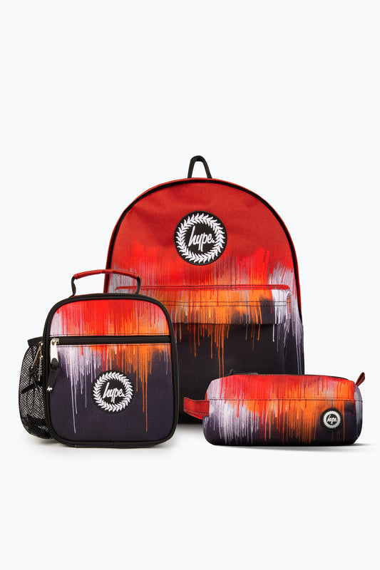 HYPE MULTI SUNSET DRIPS BACKPACK, LUNCH BOX & PENCIL CASE BUNDLE