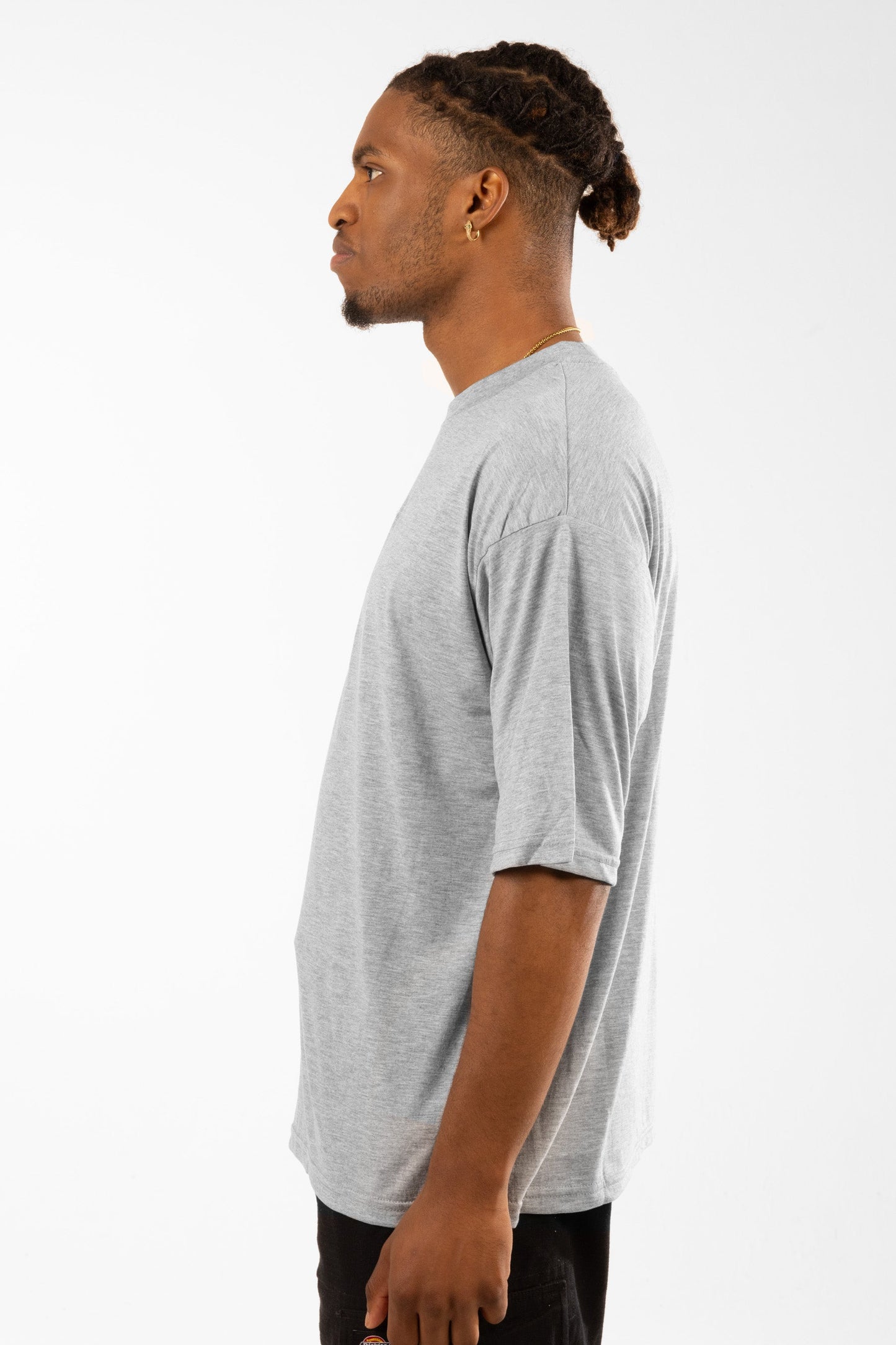 Hype Grey Marl Scribble Men'S Oversized T-Shirt