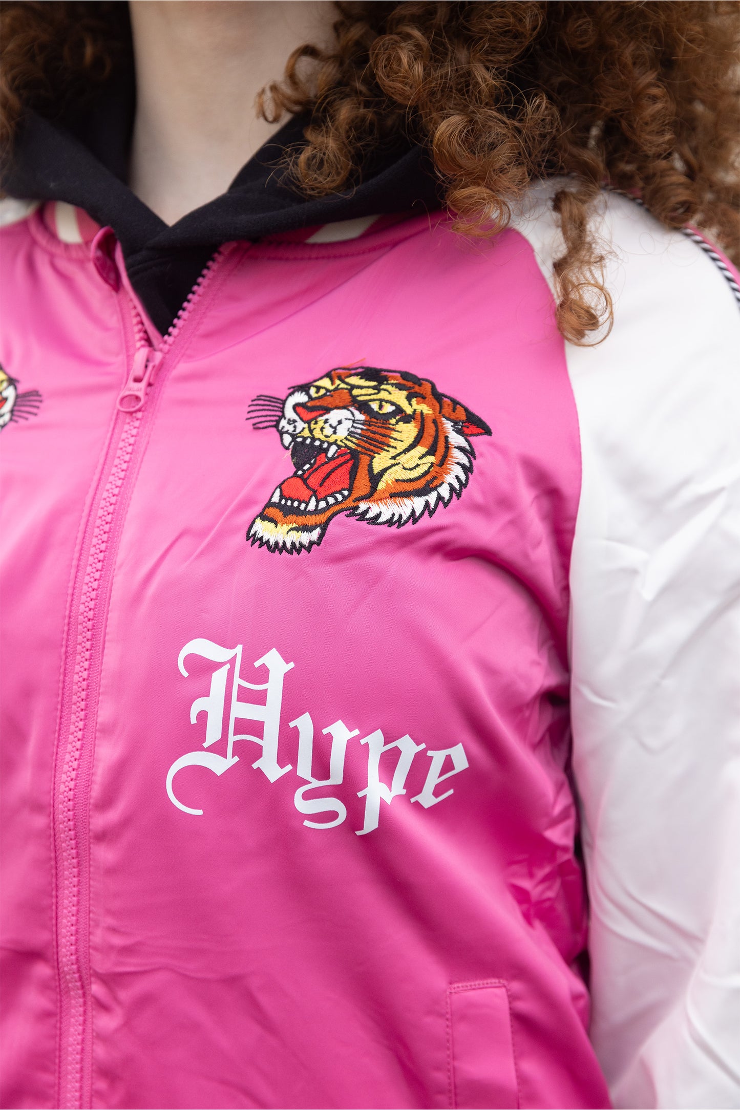 Hype X Ed Hardy Girls Pink Tiger Souvenir Jacket