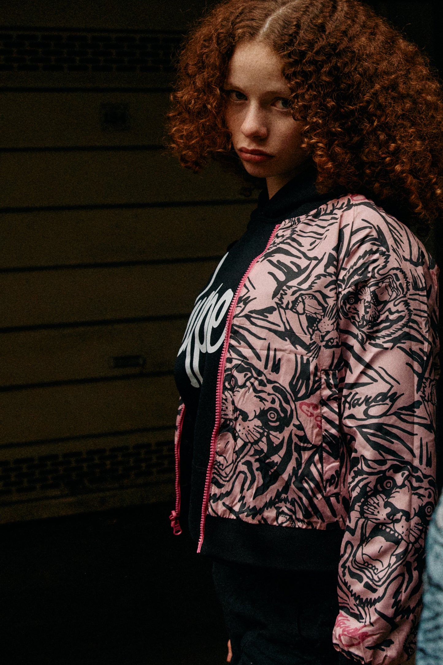 Hype X Ed Hardy Girls Roaring Tiger Bomber Jacket