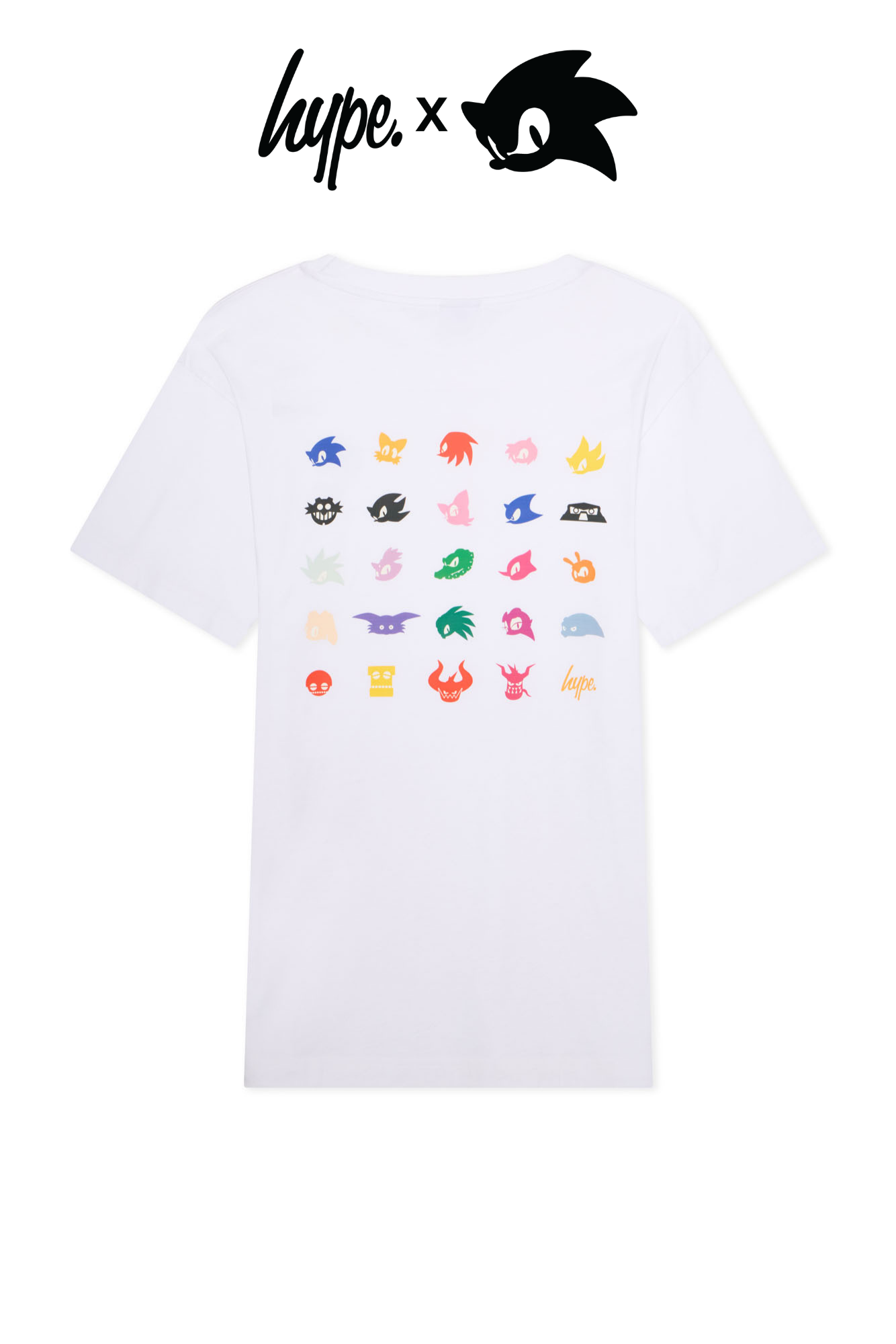 Hype x Sonic The Hedgehog™ Mens White Sonic Comic T-Shirt