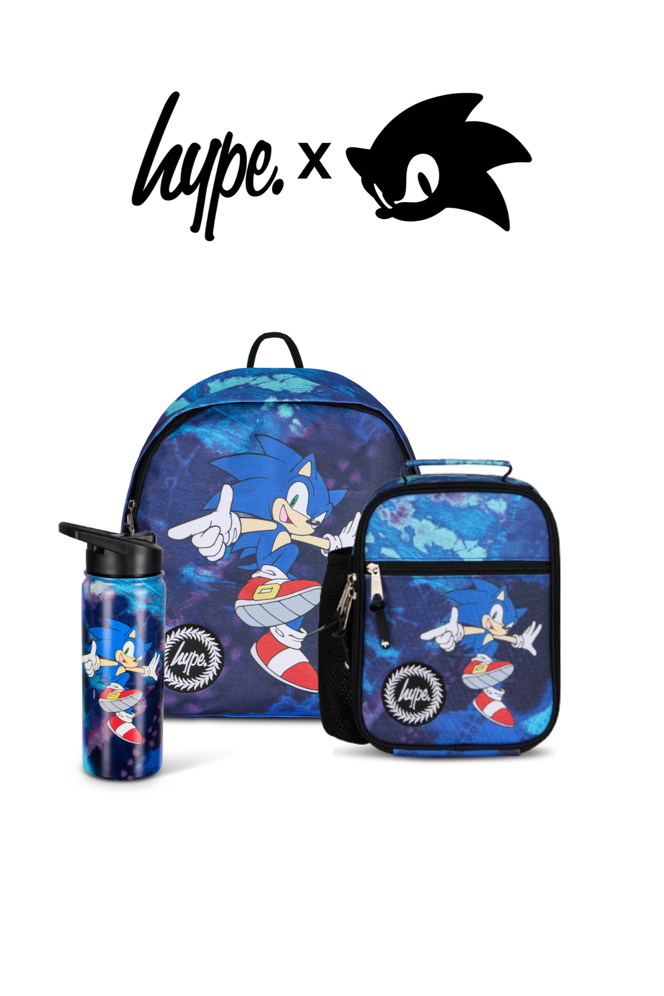 Hype x Sonic The Hedgehog™ Blue Sonic Speed Backpack, Lunch Bag & Bott ...