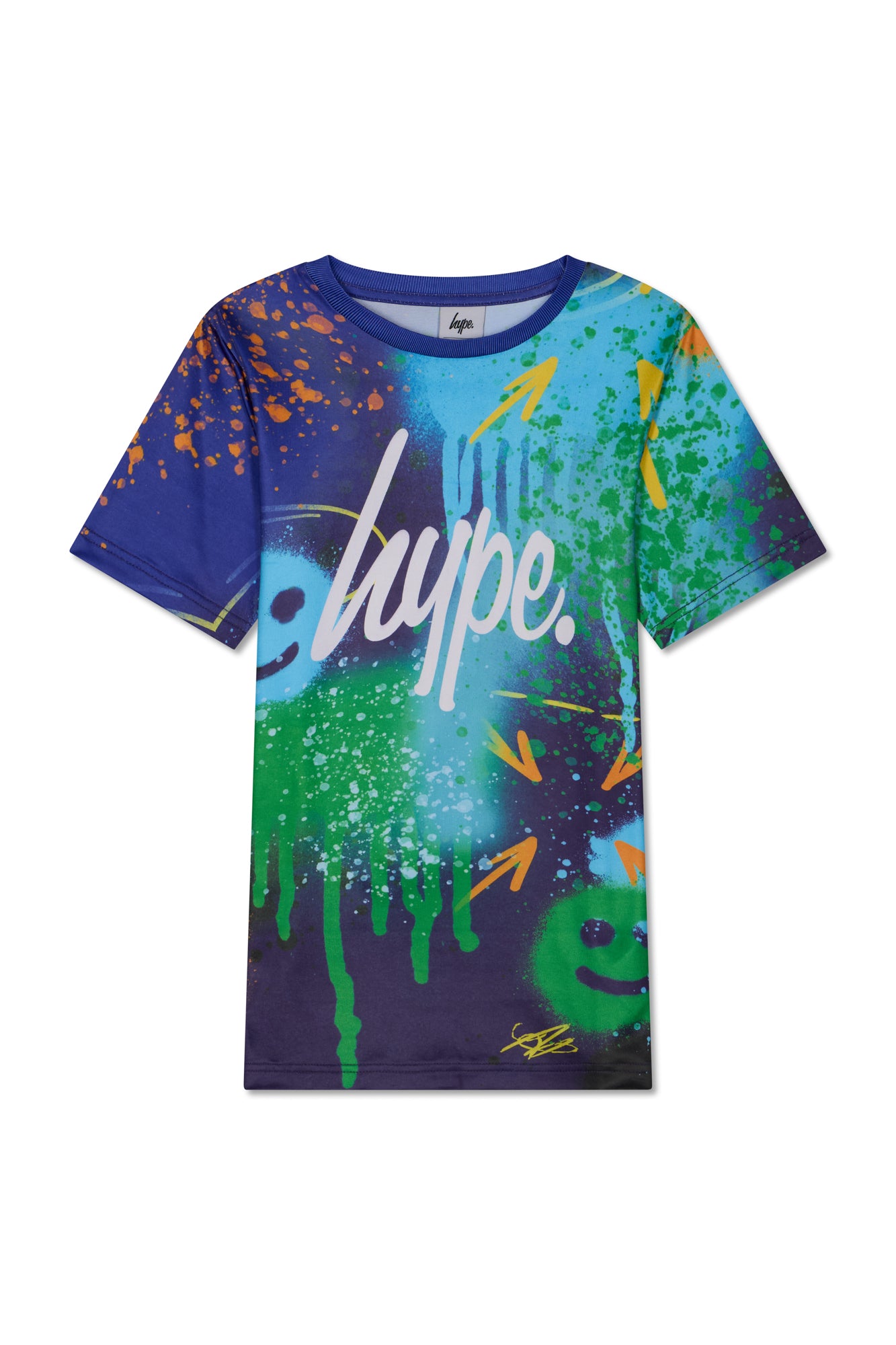 Hype Boys Blue Defacing T-Shirt