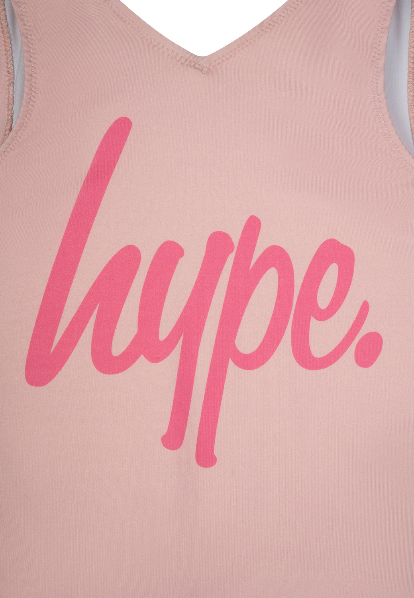 Hype Girls Pink Script Swimsuit