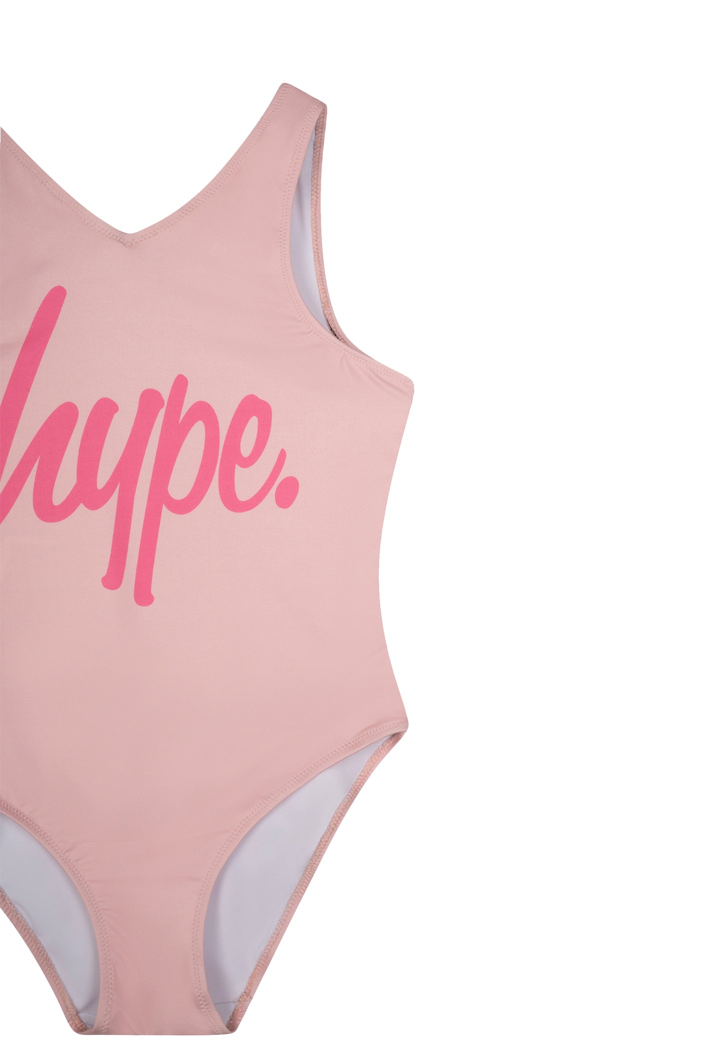 Hype Girls Pink Script Swimsuit