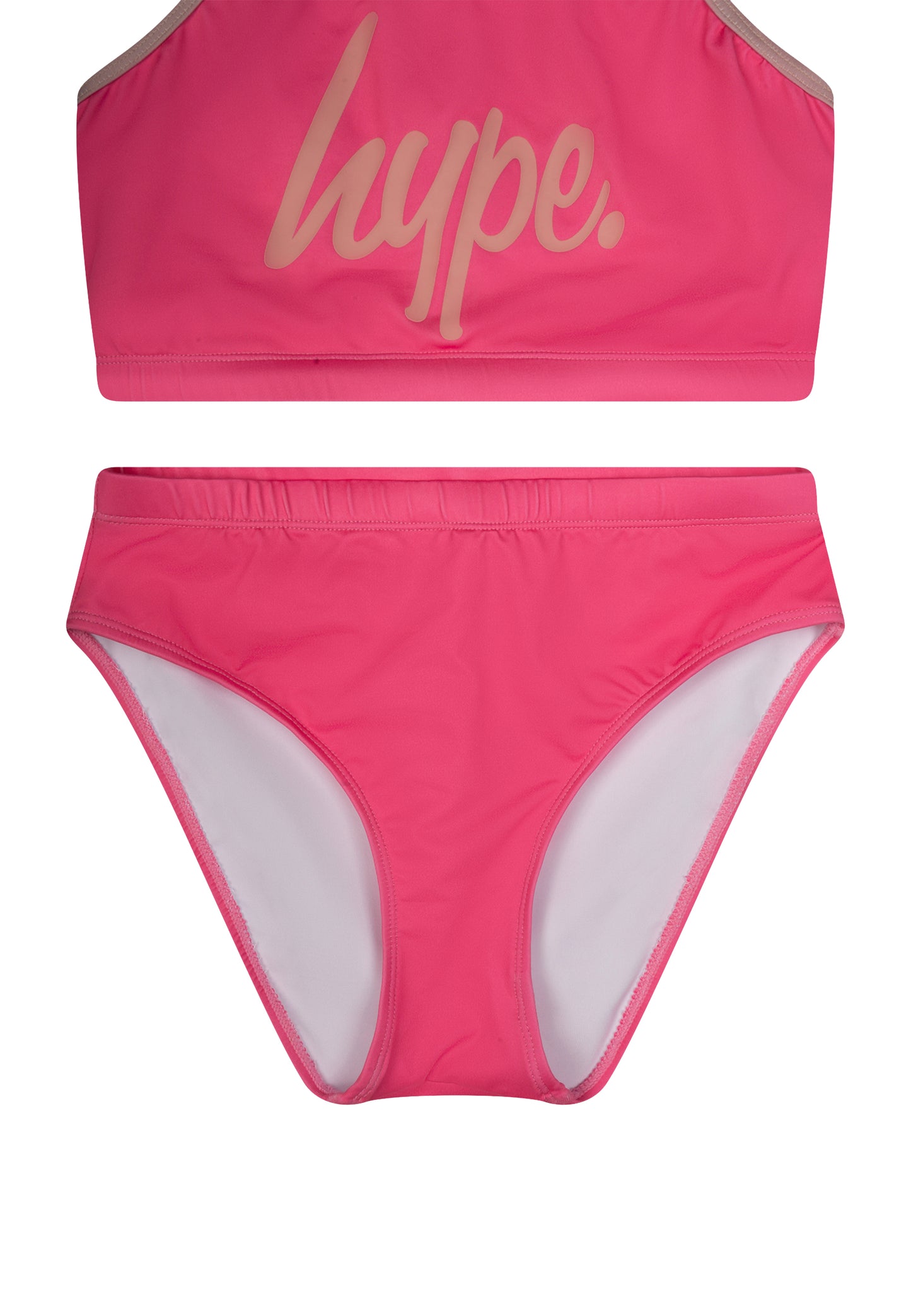 Hype Girls Pink Script Swimsuit