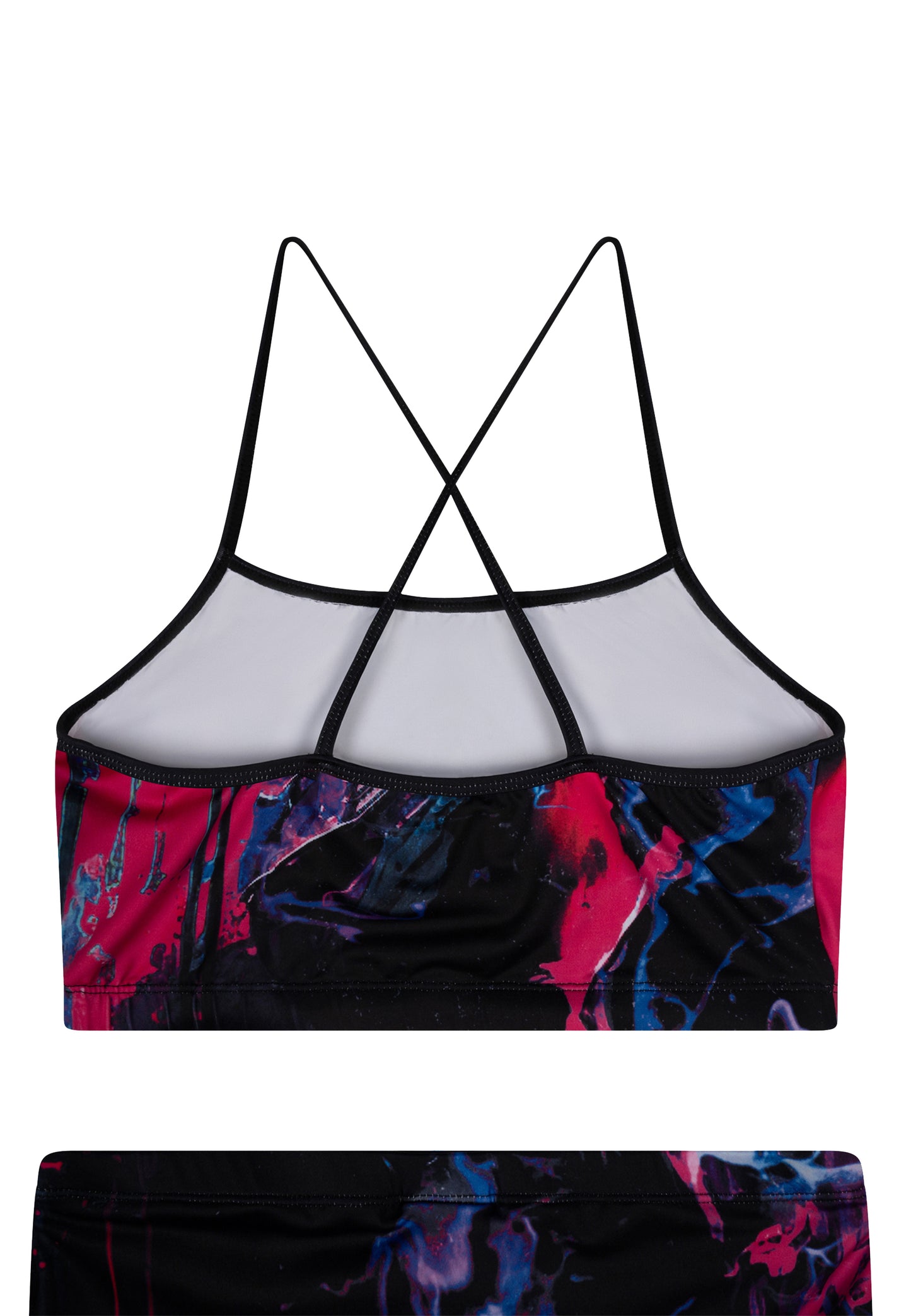 Hype Girls Multi Dark Smudge Swimsuit