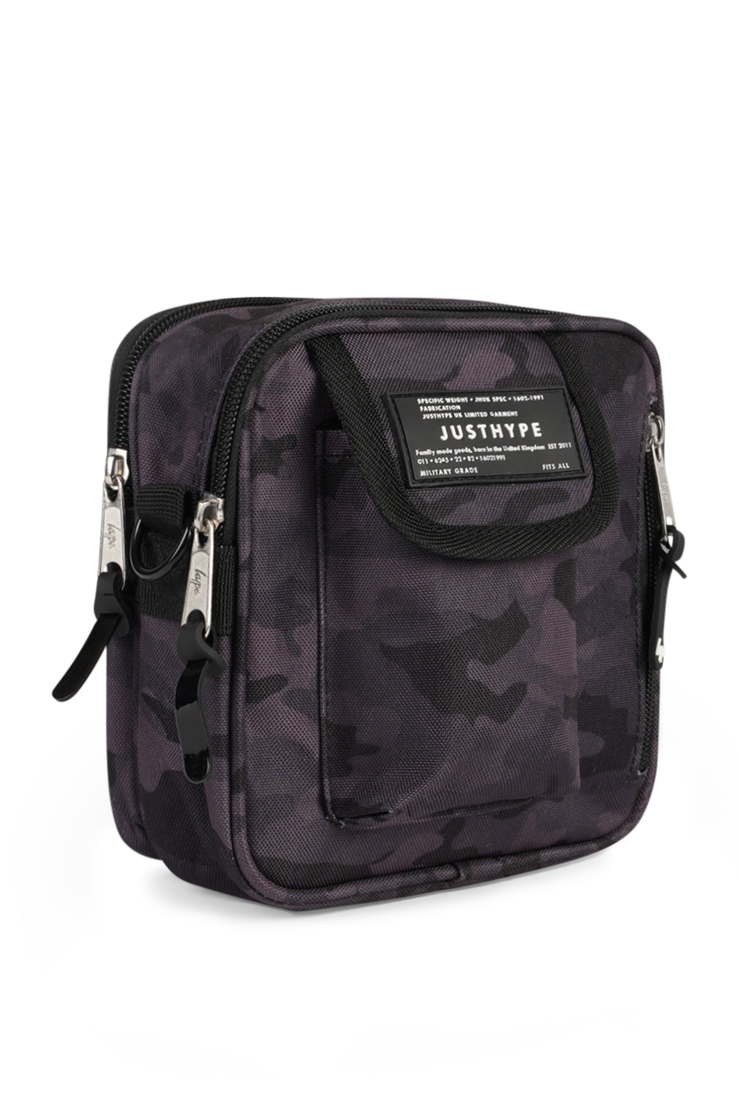 Hype Boys Black Tech Camo Camera Bag