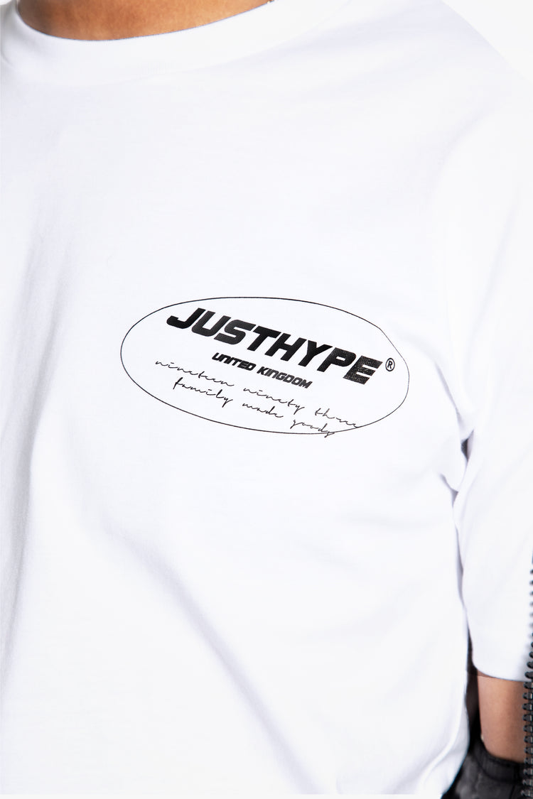HYPE ADULTS WHITE OVAL T-SHIRT