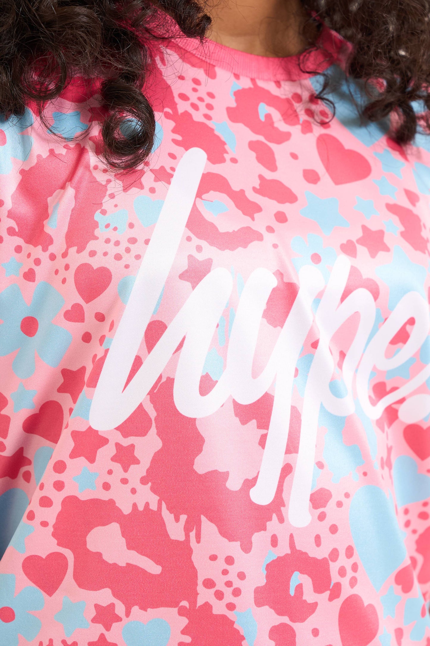 Hype Girls Pink Ditsy T-Shirt